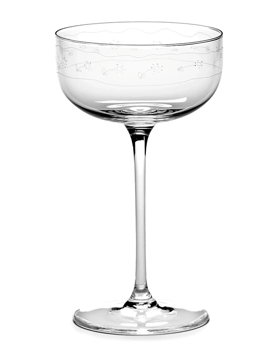 Serax - CHAMPAGNE COUPE ANEMONE VANIGLIA MF set/4 - sektgläser - transparent - 1