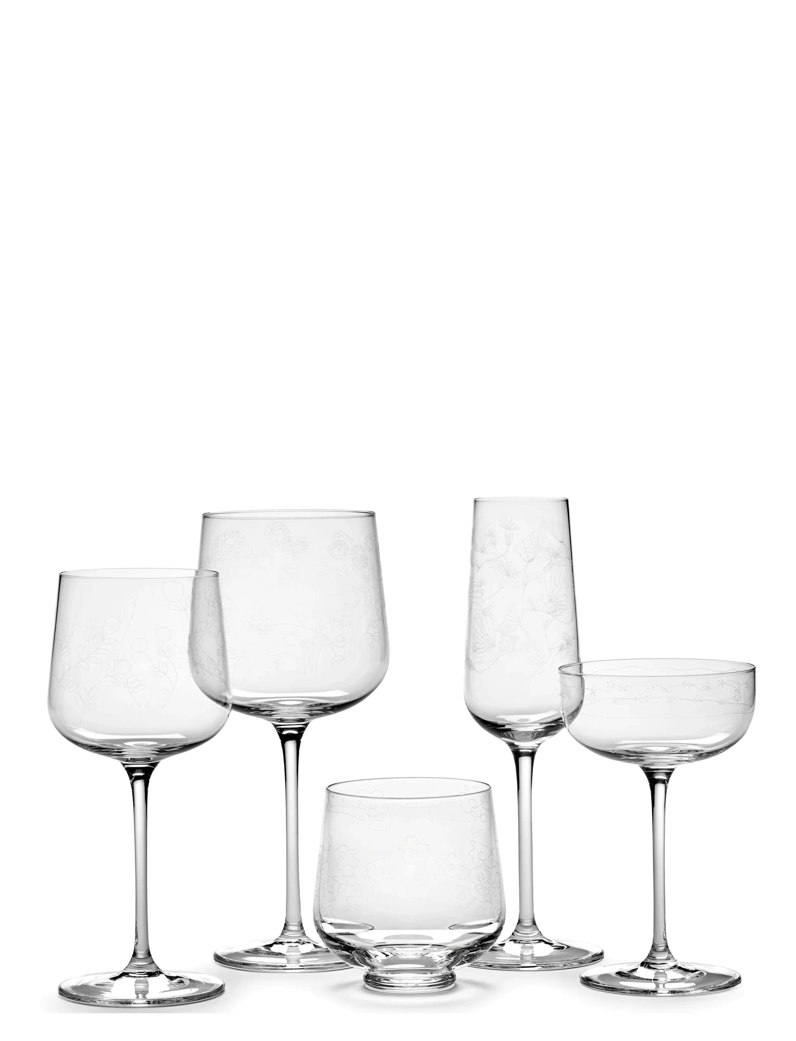 Serax - CHAMPAGNE COUPE ANEMONE VANIGLIA MF set/4 - champagneglazen - transparent - 3