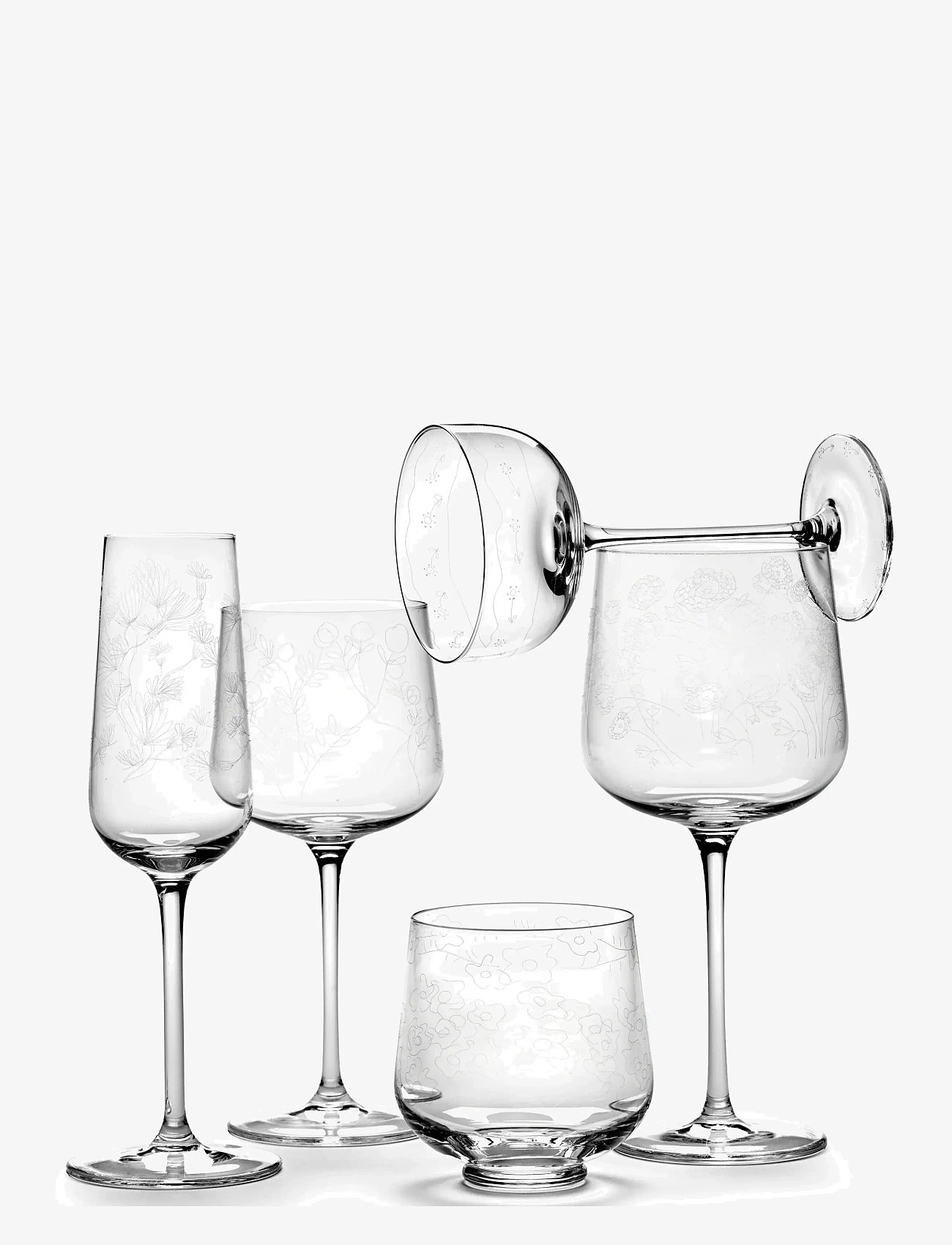 Serax - CHAMPAGNE COUPE ANEMONE VANIGLIA MF set/4 - champagne glasses - transparent - 4