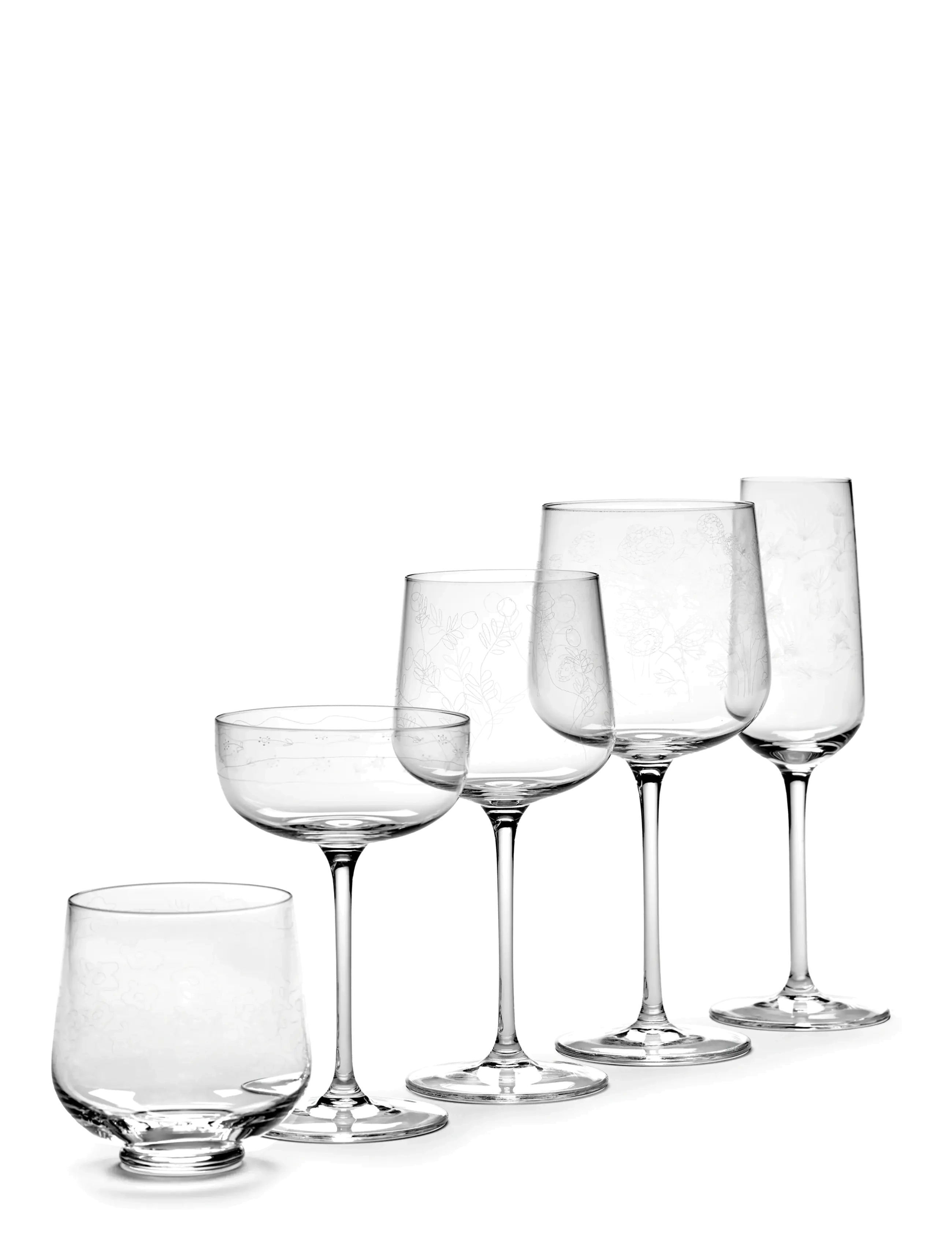 Serax - CHAMPAGNE COUPE ANEMONE VANIGLIA MF set/4 - champagneglazen - transparent - 5