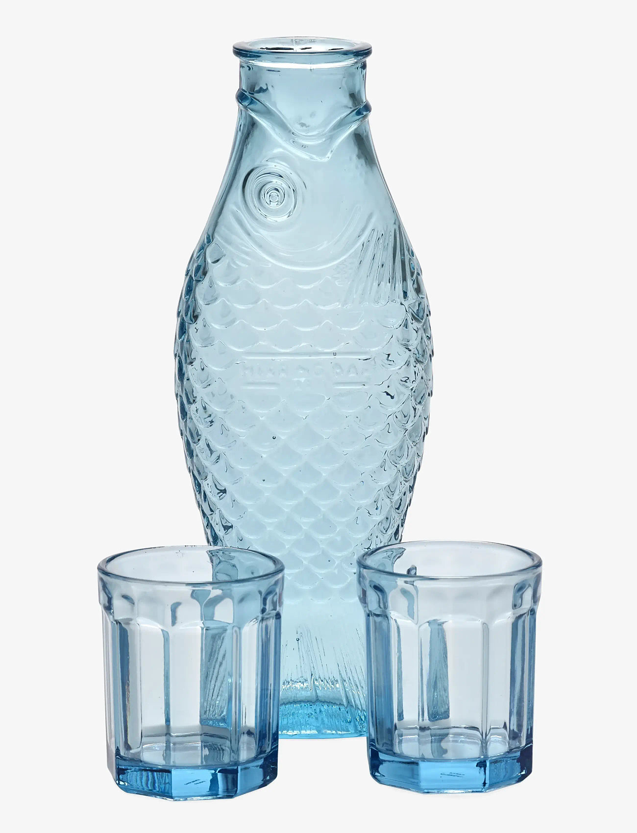 Serax - SET CARAFE + 2 GLASSES M BLUE FISH&FISH - water carafes - blue - 0