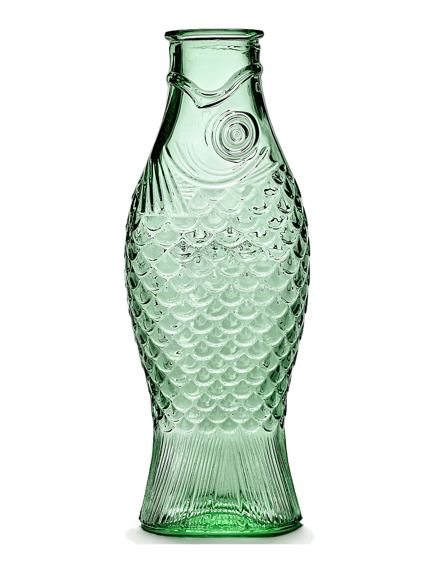 Serax - SET CARAFE + 2 GLASSES M GREEN FISH&FISH - vandens grafinai - green - 3