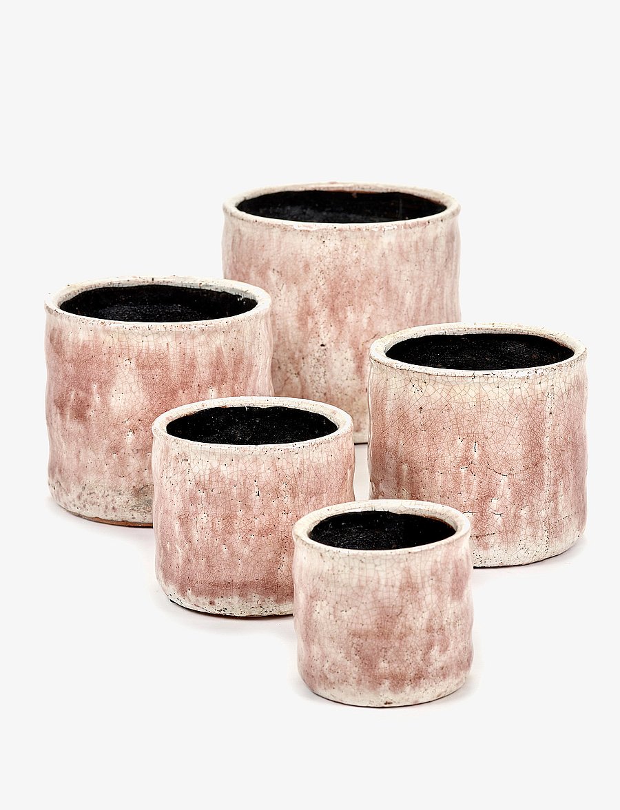 Serax - POT FLAME ROSE - pink white - 1