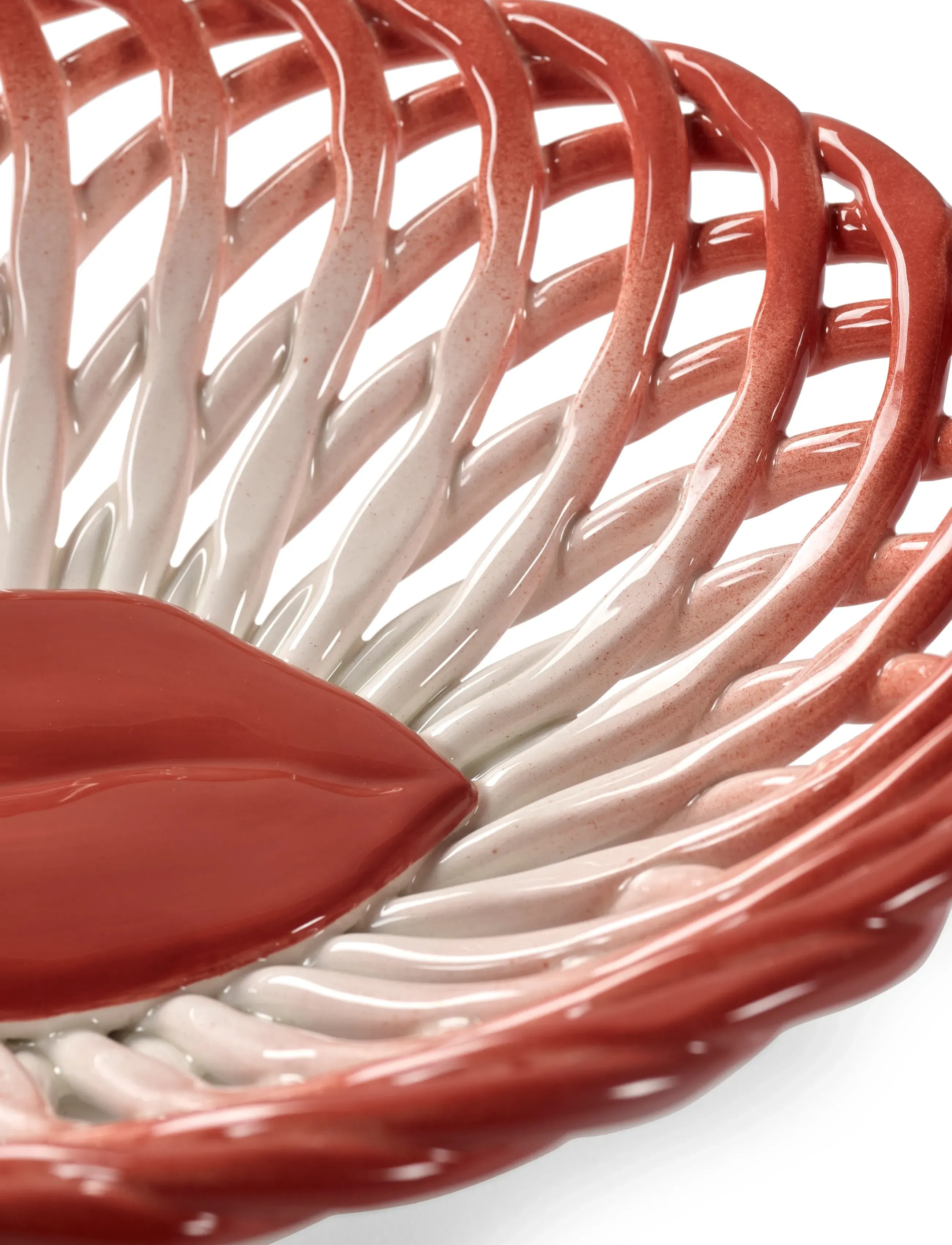 Serax - BASKET WHITE SALVADOR - bread bins & bread baskets - red - 3