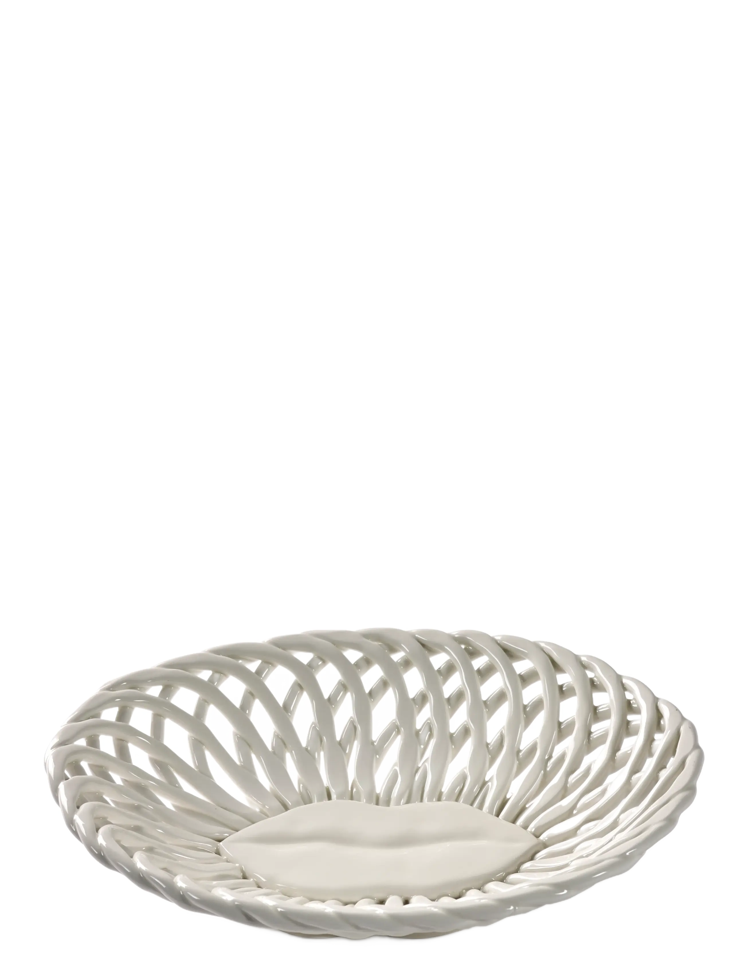Serax Basket White Salvador, Brødkasse og kurv, Hvid, Str: ONE SIZE