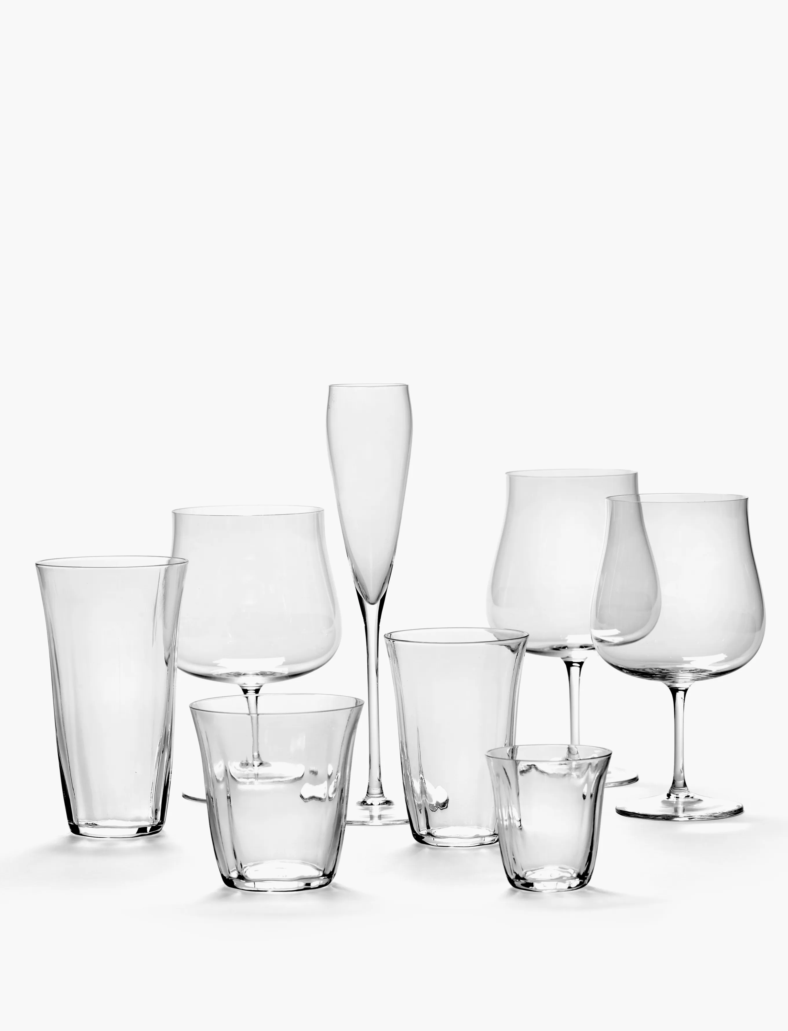 Serax - WATER GLASS SILHOUETTE collection set/4 - transparent - 3