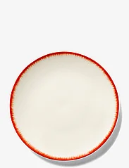 Serax - PLATE DÉ - lowest prices - off-white/red - 0