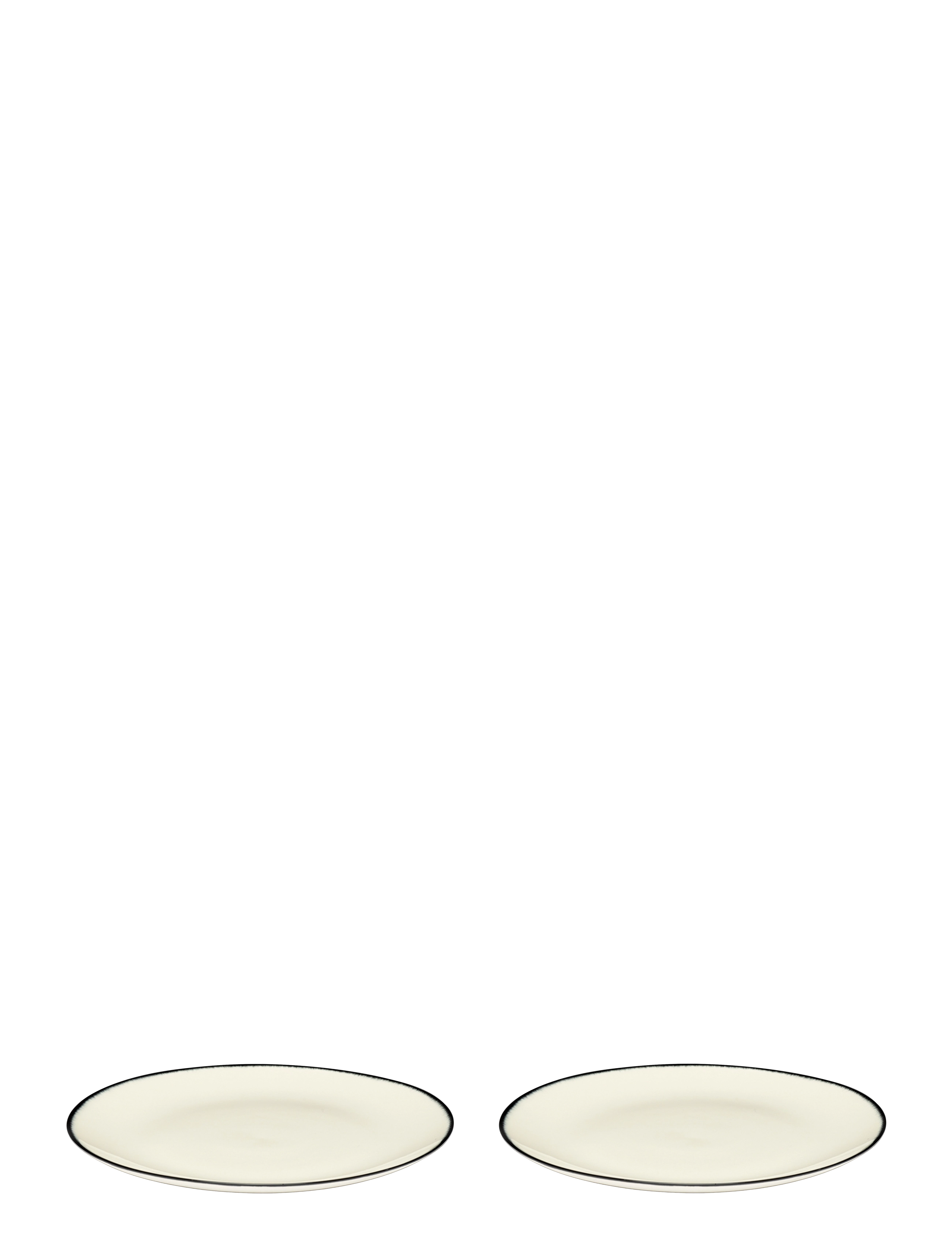 Serax Plate Dé Set/2, Ø 17.5 cm, Plates, Weiß - Dinner Homeware