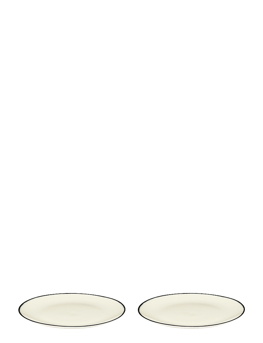 Serax - PLATE DÉ SET/2 - geschirrsets & geschirrservice - off-white/black - 0