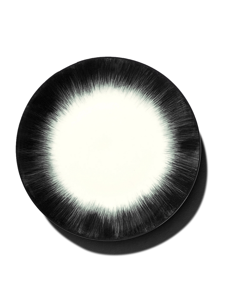 Serax - PLATE DÉ SET/2 - frühstücksteller - off-white/black - 0