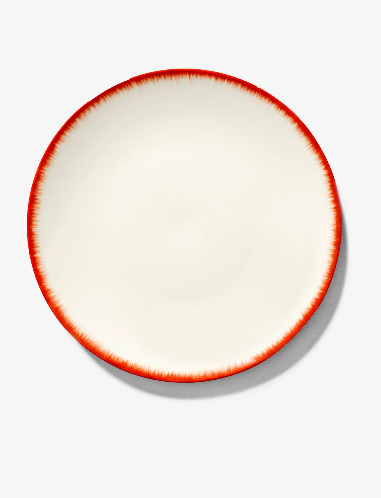 Serax - PLATE DÉ - kleine borden - off-white/red - 0