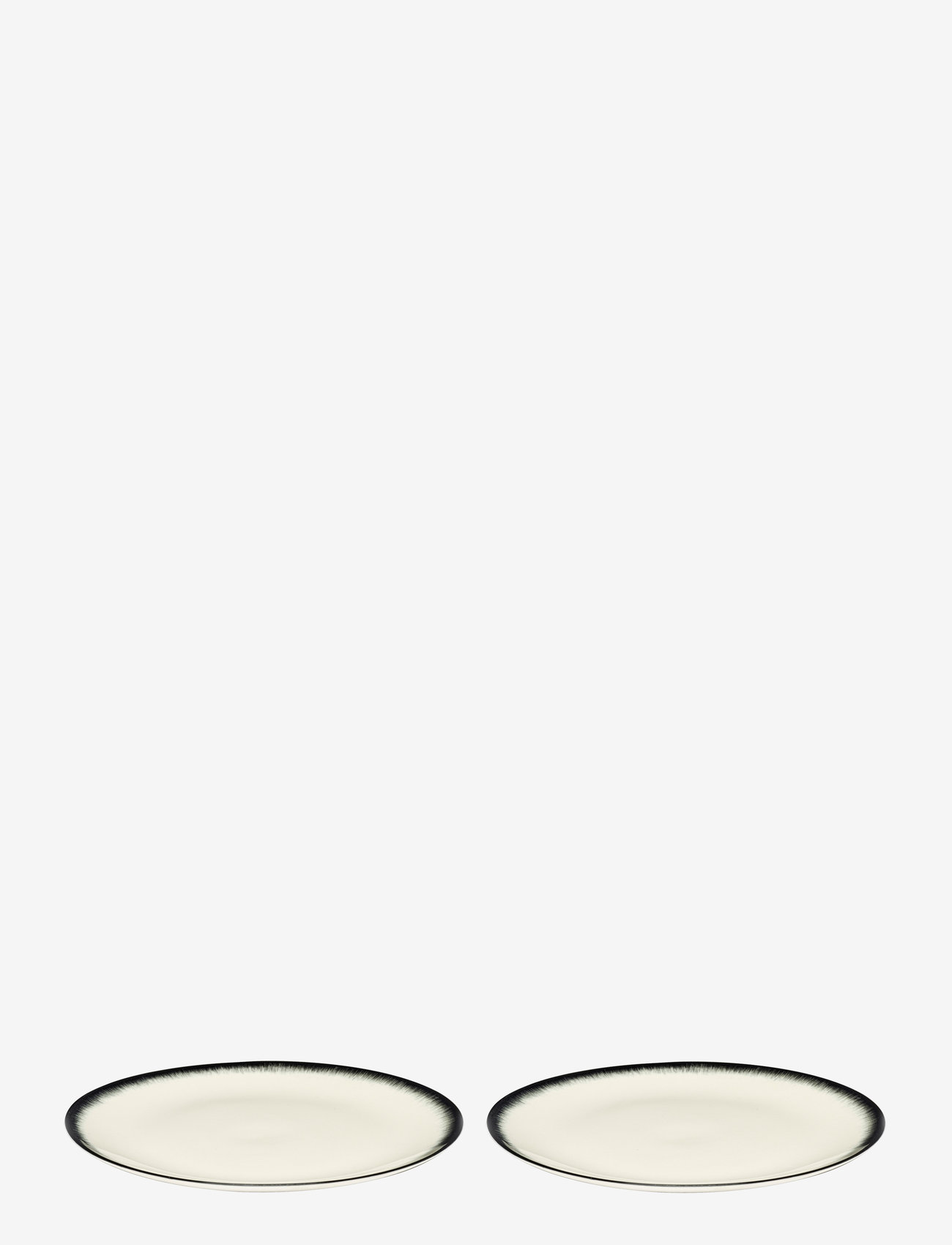 Serax - PLATE DÉ SET/2 - off-white/black - 0