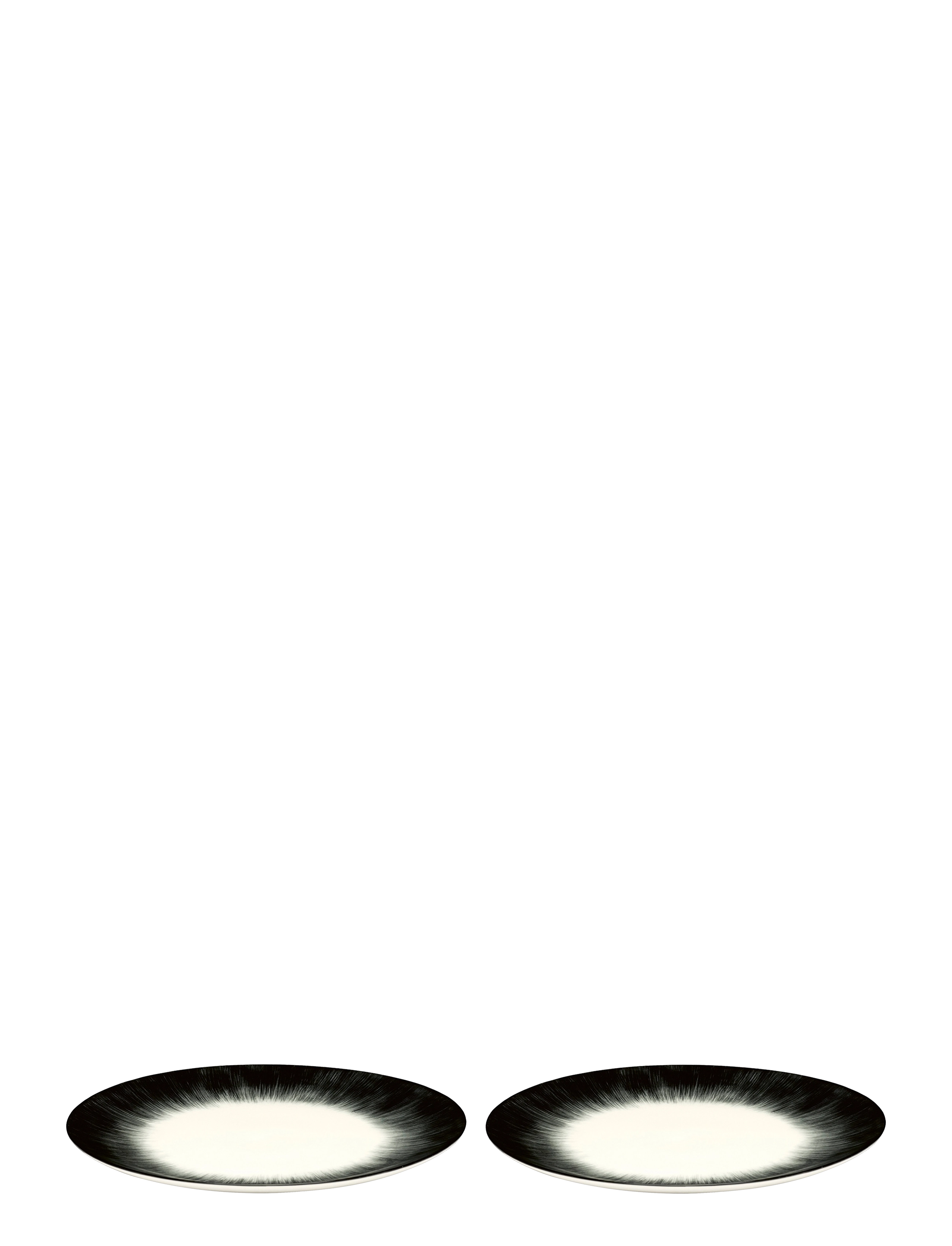 Serax Plate Dé Set/2, Ø 24 cm, Black, Tallerkener > Middagstallerkener, Unisex