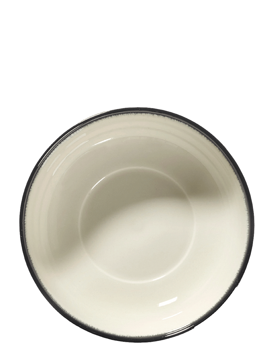 Serax - HIGH PLATE DÉ SET/2 - tiefe teller - off-white/black - 2