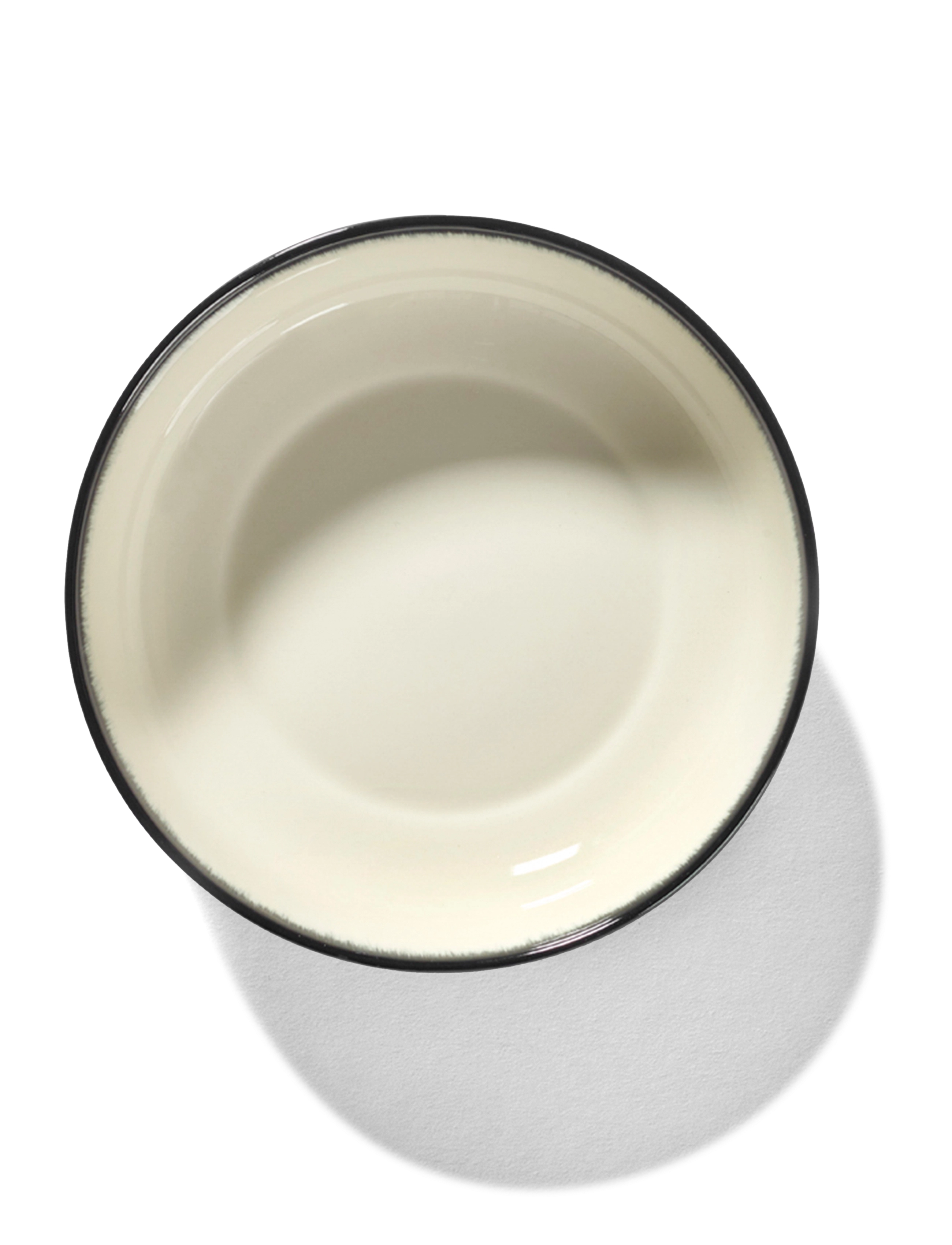 Serax - HIGH PLATE DÉ SET/2 - dybe tallerkner - off-white/black - 1