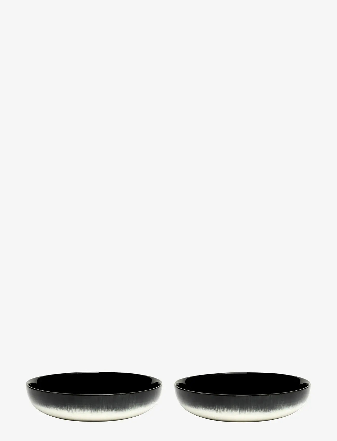 Serax - HIGH PLATE DÉ SET/2 - tiefe teller - off-white/black - 0