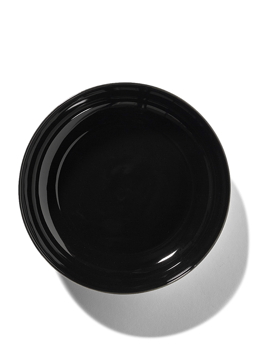 Serax - HIGH PLATE DÉ SET/2 - tiefe teller - off-white/black - 1
