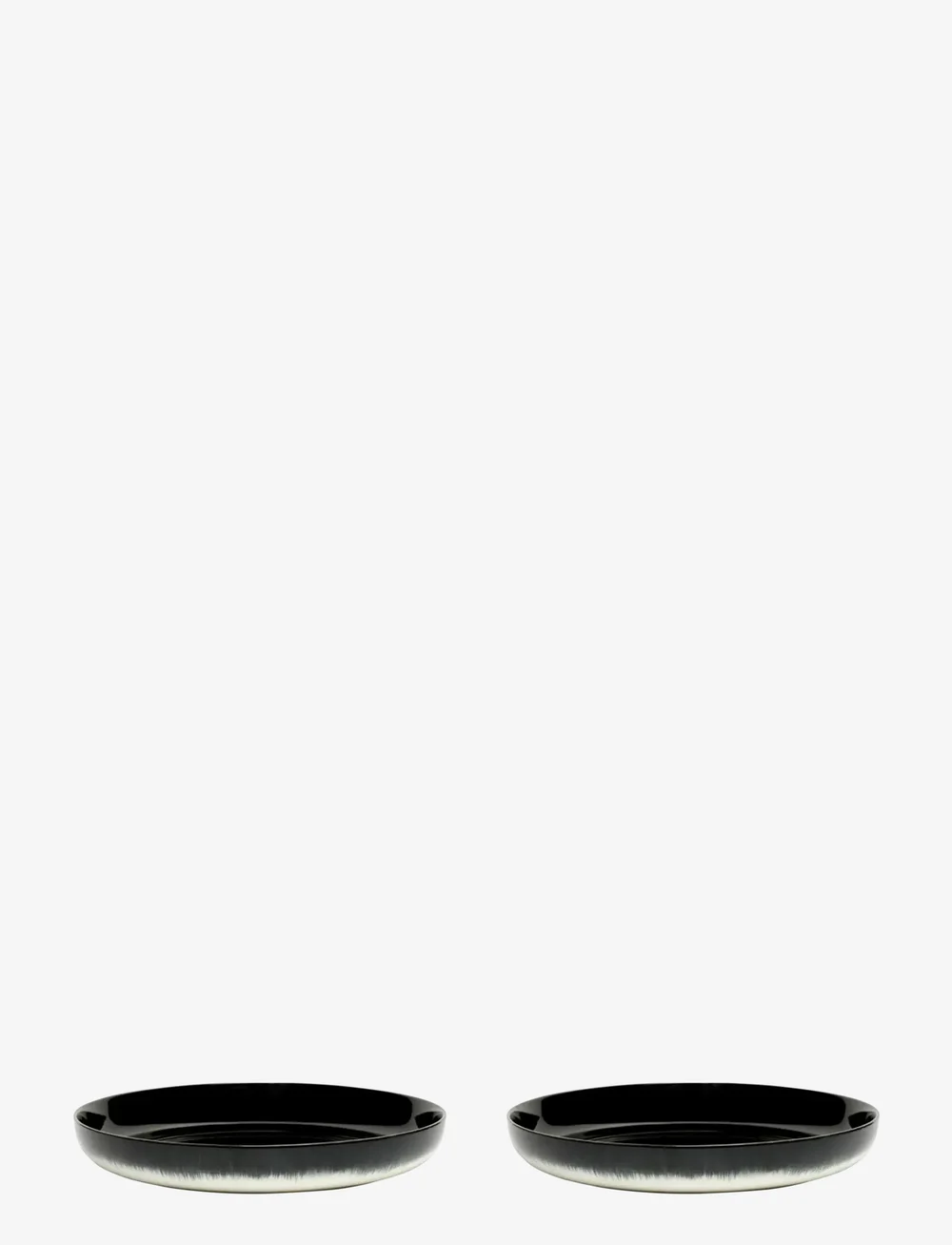 Serax - HIGH PLATE DÉ SET/2 - speiseteller - off-white/black - 0