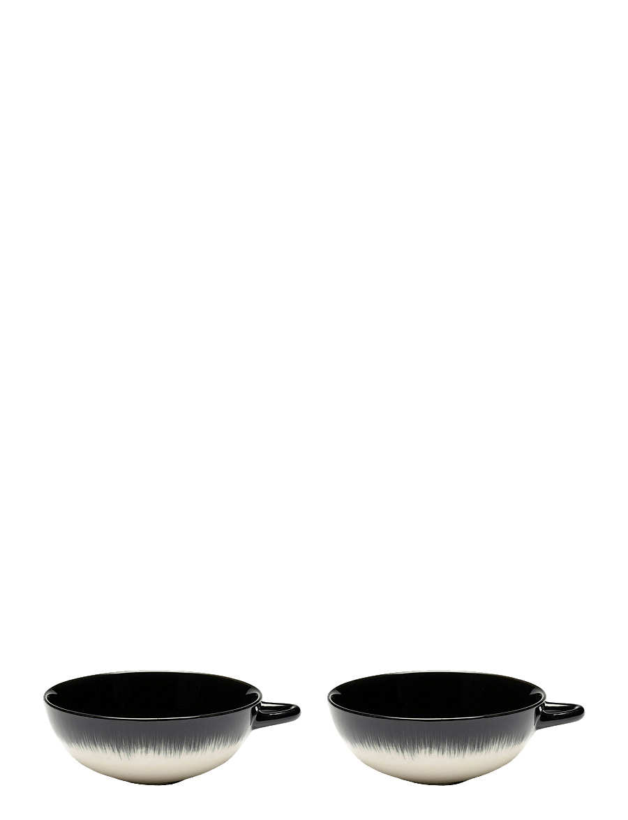 Serax - CUP DE SET/2 - kaffetassen - off-white/black - 0