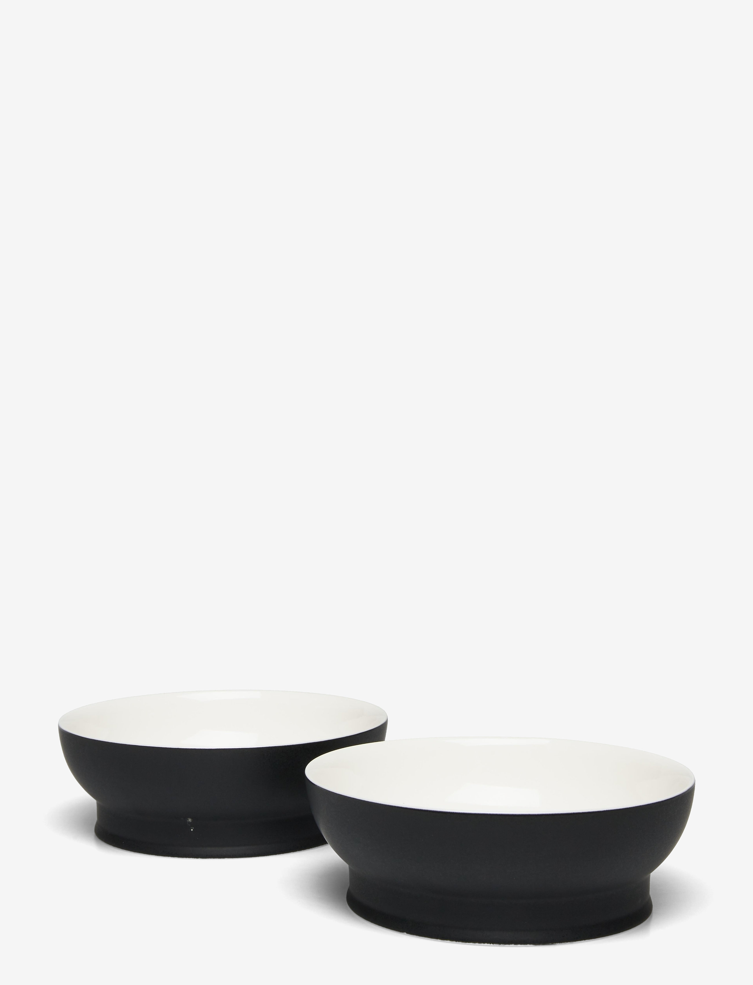 Serax BOWL RA SET/2 - Borddækning - BLACK WHITE / black
