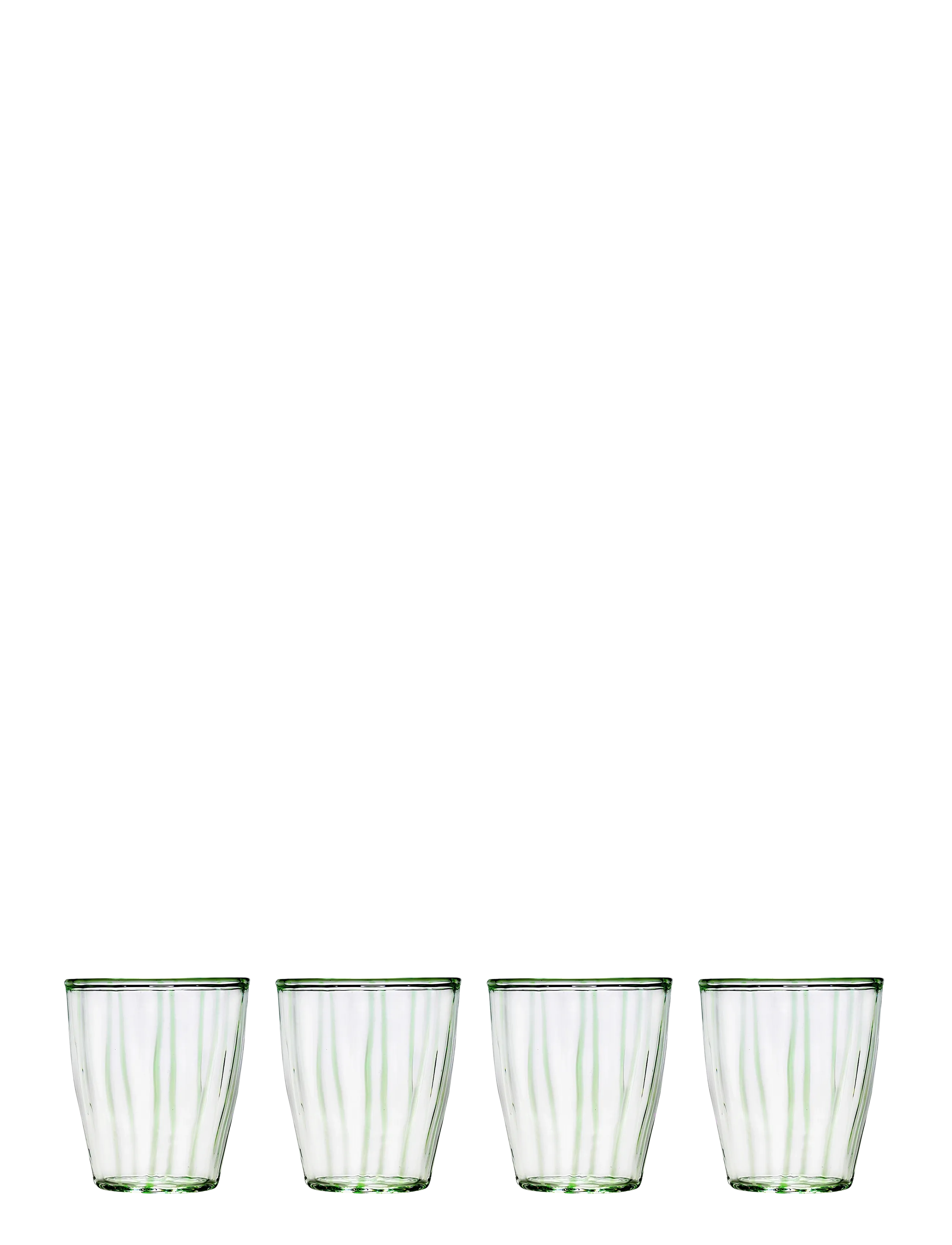 Serax Glass 02 Transparent Gigi Set/4, Drikkeglas, Grøn, Str: ONE SIZE