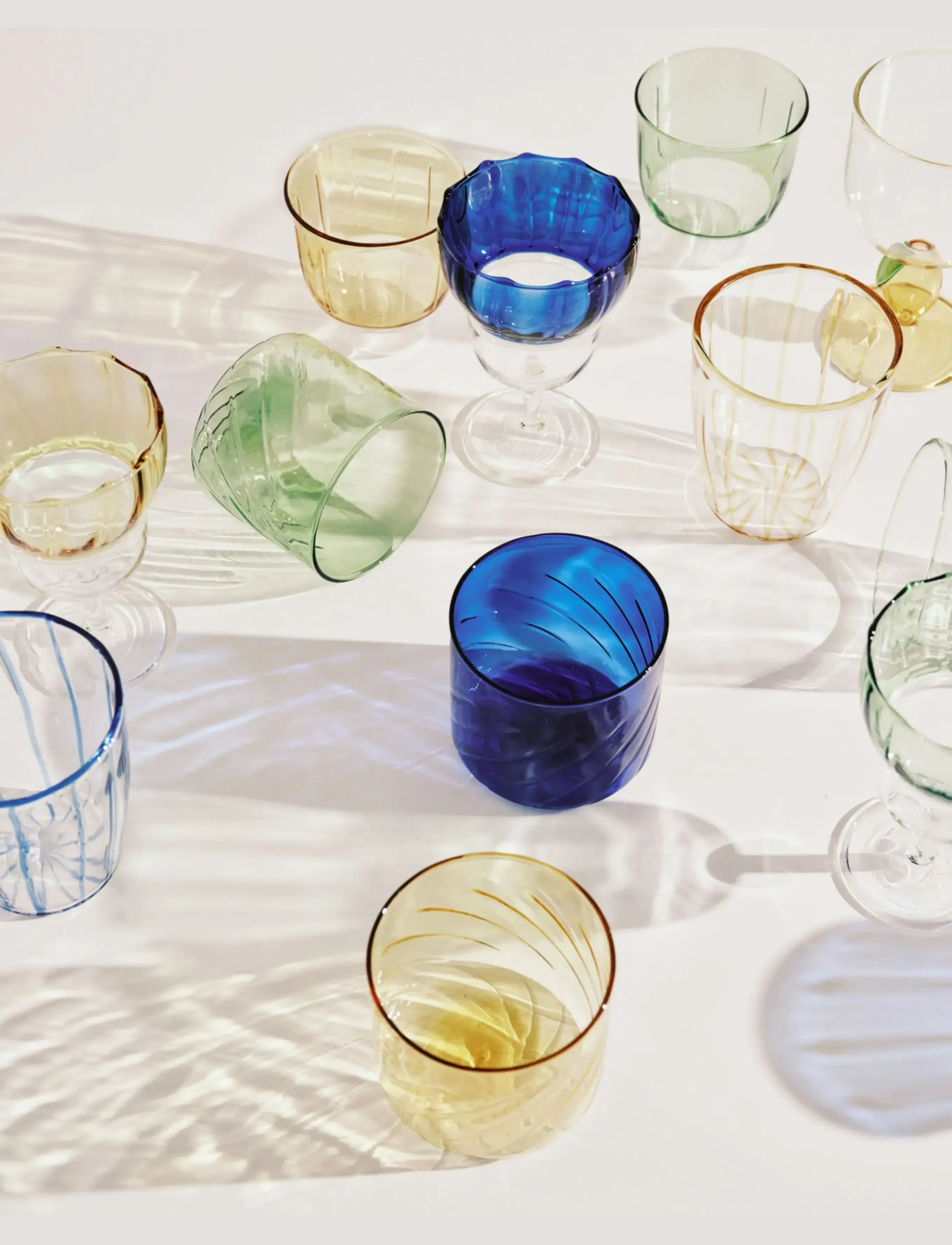 Serax Glass 02 Transparent Gigi Set/4, One Size, Glass, Grün - Drinking Homeware