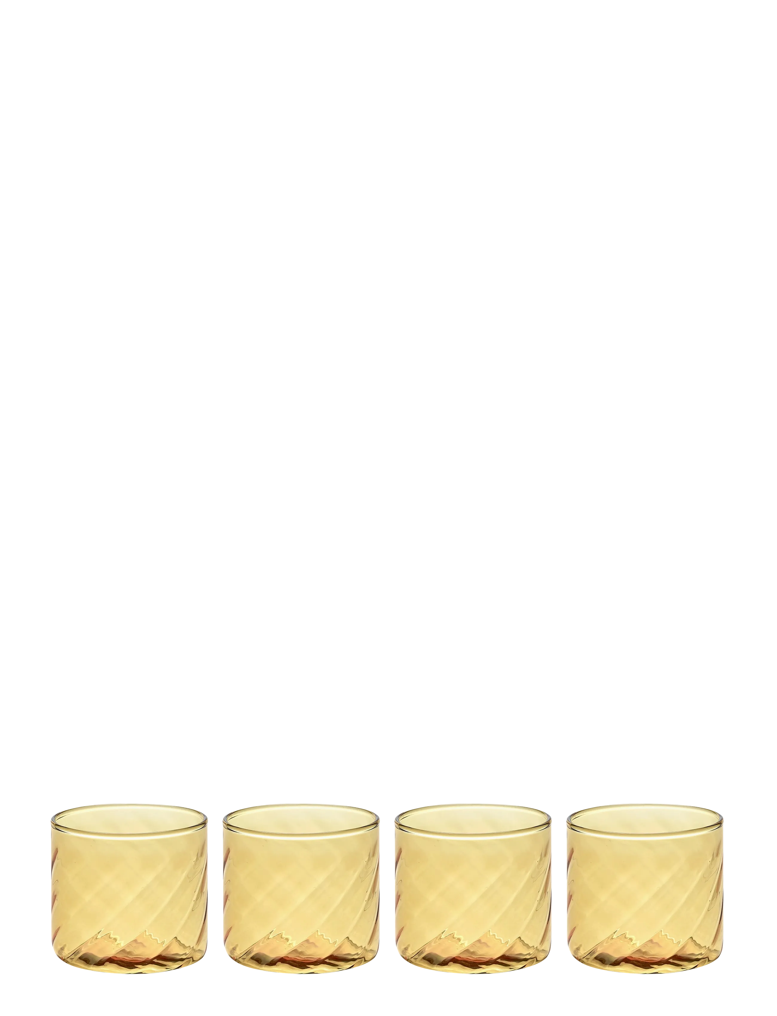 Serax Glass 03 Transparent Nabucho Set/4, Drikkeglas, Gul, Str: ONE SIZE