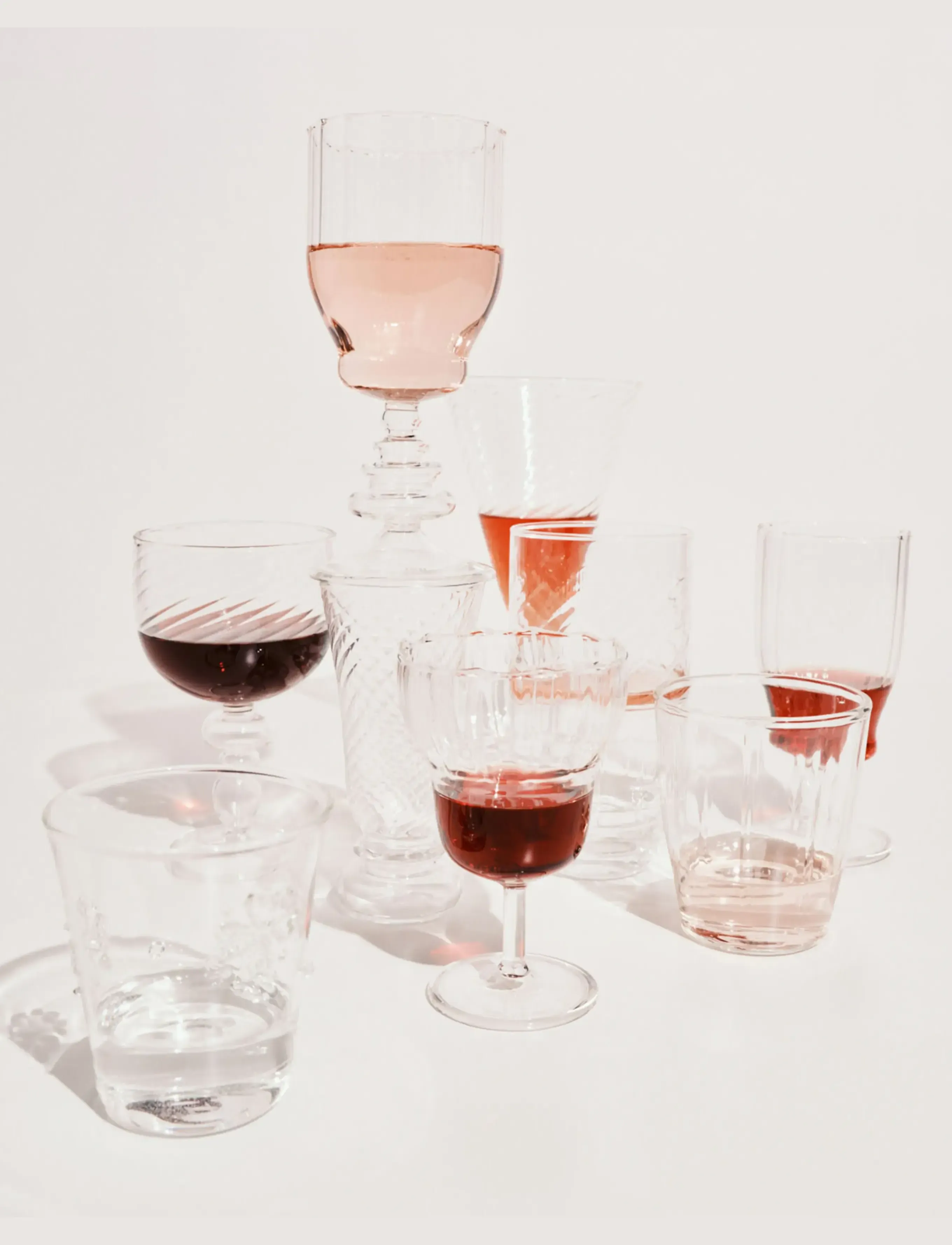 Serax Wine Glass 08 Transparent Bubble Set/4, One Size, Glass, Nackt - Red Glasses, Homeware