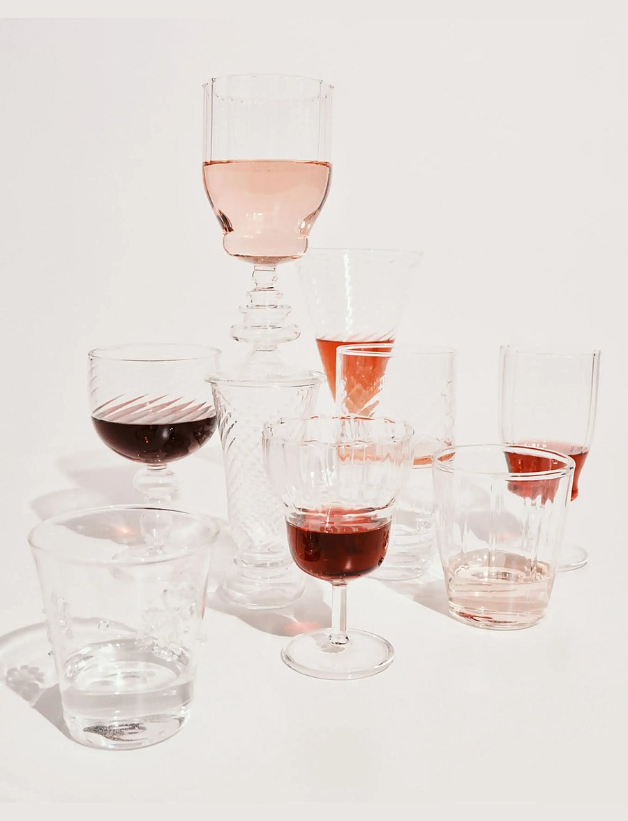 Serax - WINE GLASS 08 TRANSPARENT BUBBLE set/4 - valge veini pokaalid - transparent - 0