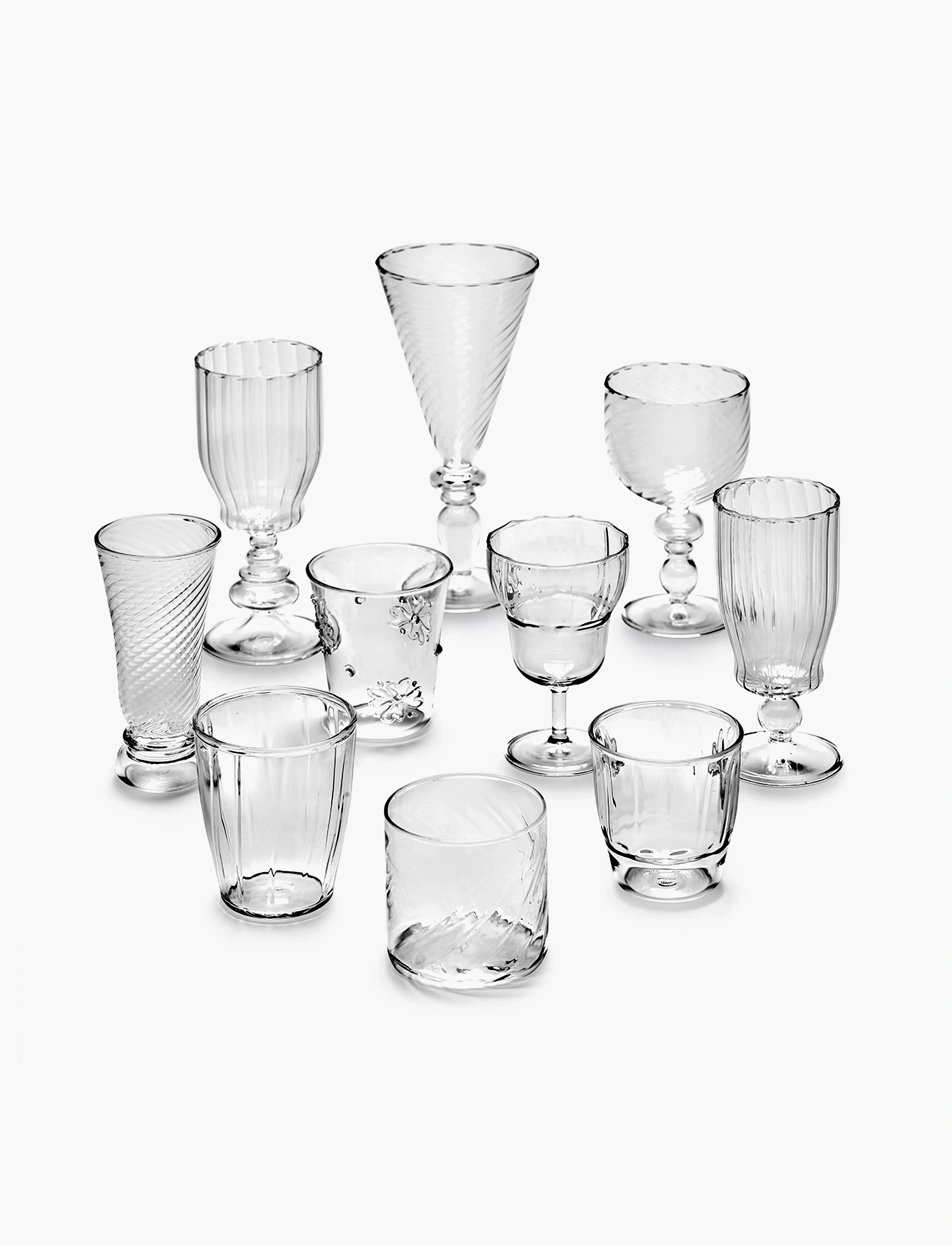 Serax Coupe 11 Transparent Nabucho Set/4, One Size, Wine Glass, Nackt - Dessert Glasses, Homeware