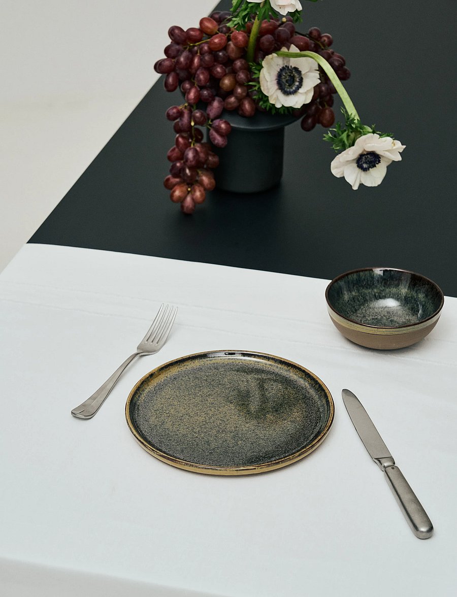 Serax - PLATE L INDI GREY SURFACE set/4 - grey - 0