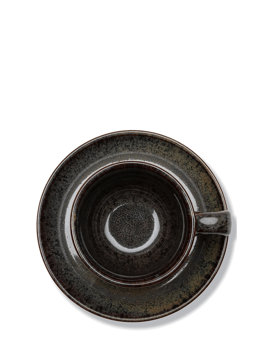 Serax - CAPPUCCINO CUP + SAUCER INDI GREY set/4 - grey - 2