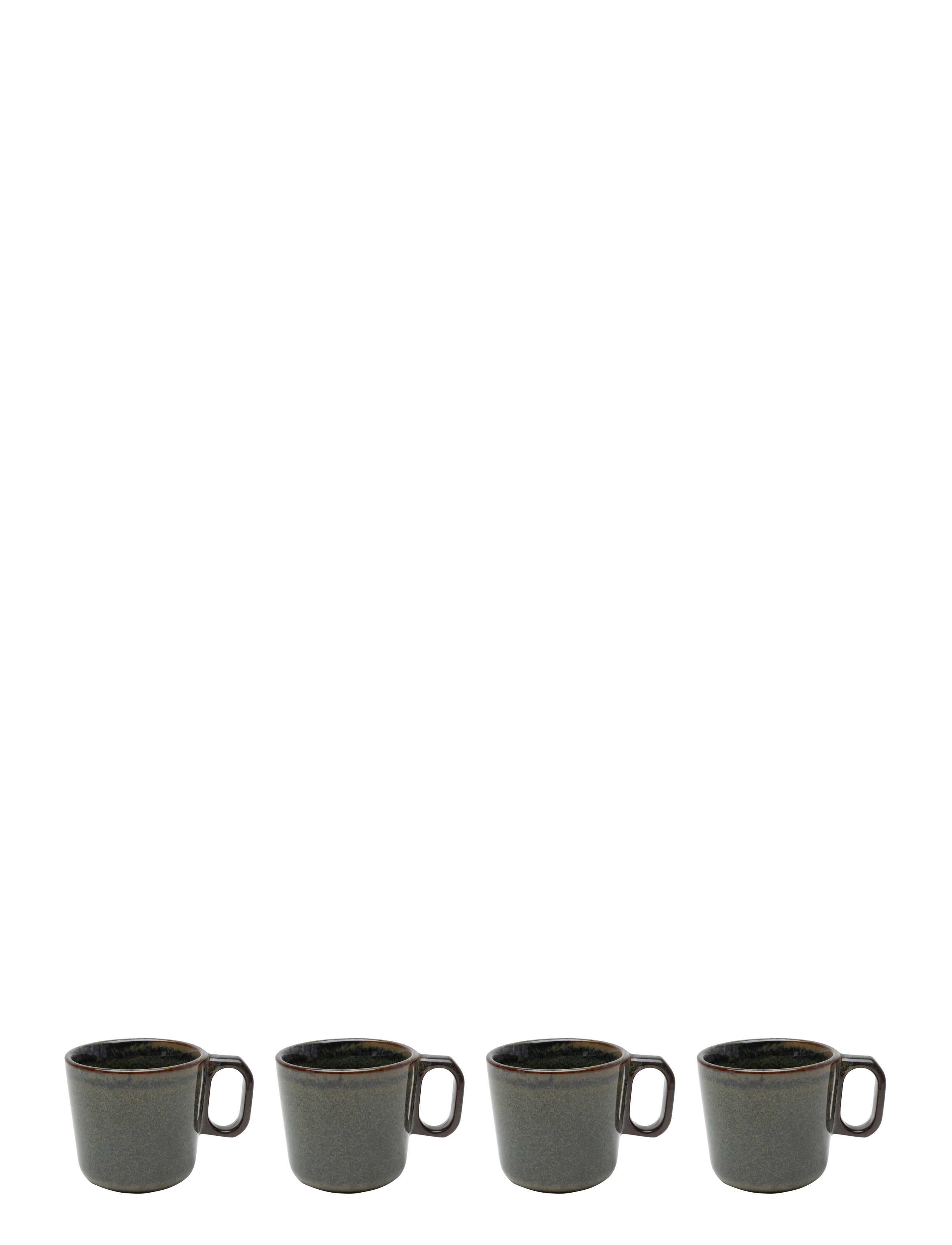 Serax Mug Indi Grey Surface Set/4, Coffee Kop, Grå, Str: 30 CL