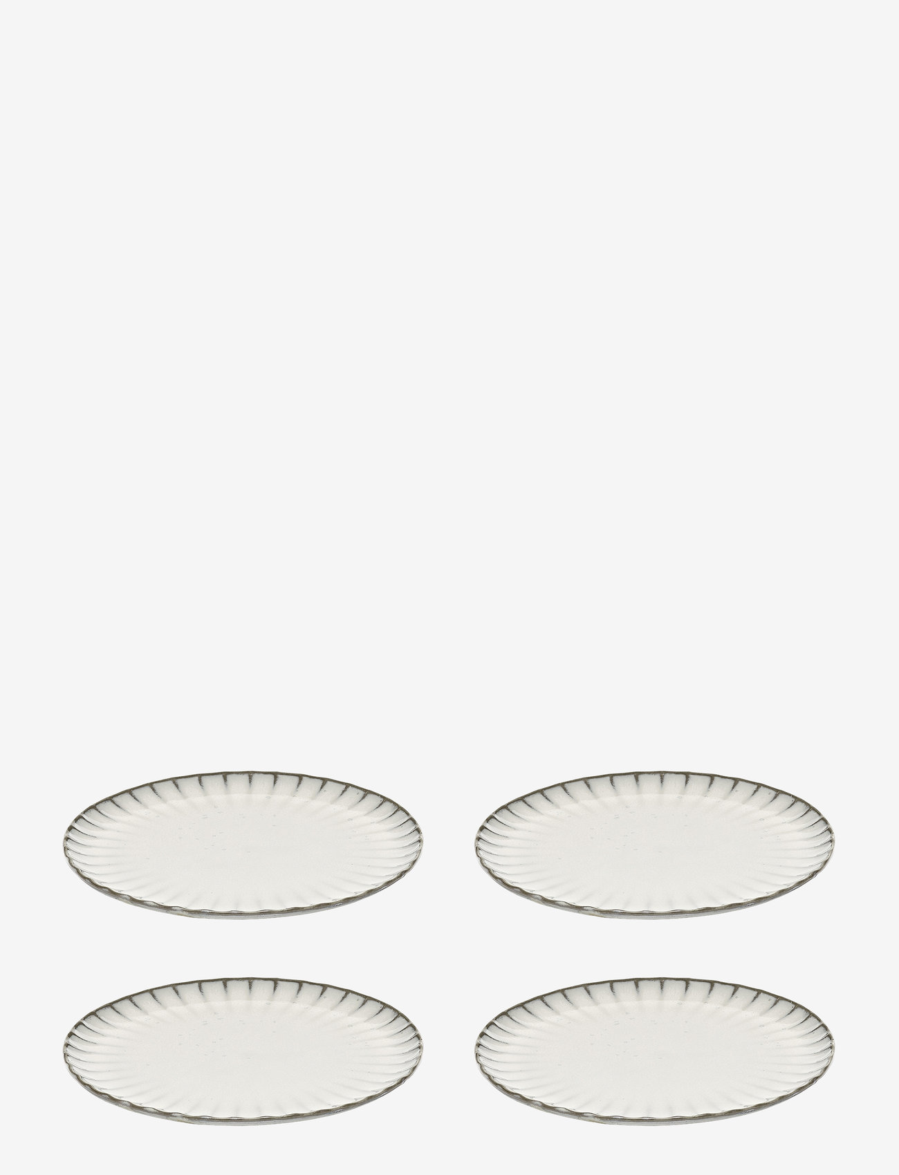 Serax - PLATE M INKU BY SERGIO HERMAN SET/4 - frühstücksteller - white - 0