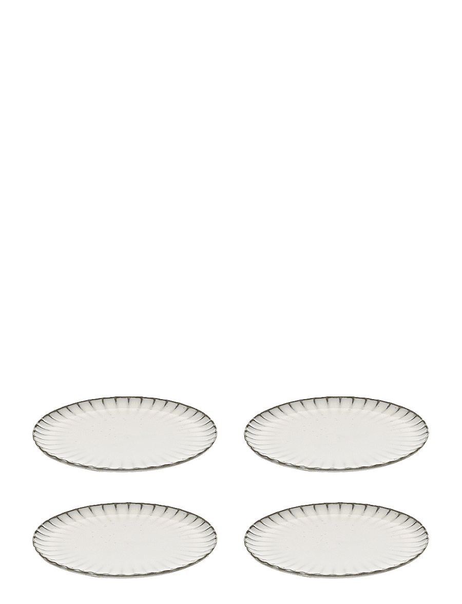 Serax - PLATE M INKU BY SERGIO HERMAN SET/4 - frühstücksteller - white - 0