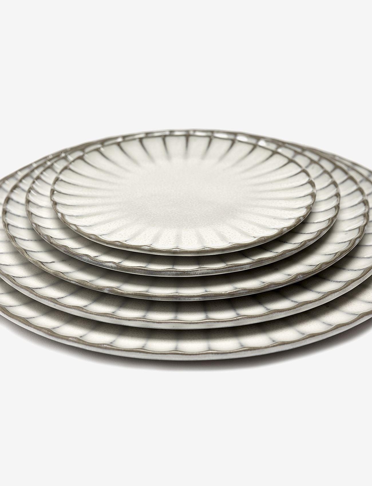 Serax - PLATE L INKU BY SERGIO HERMAN SET/4 - køb efter pris - white - 2