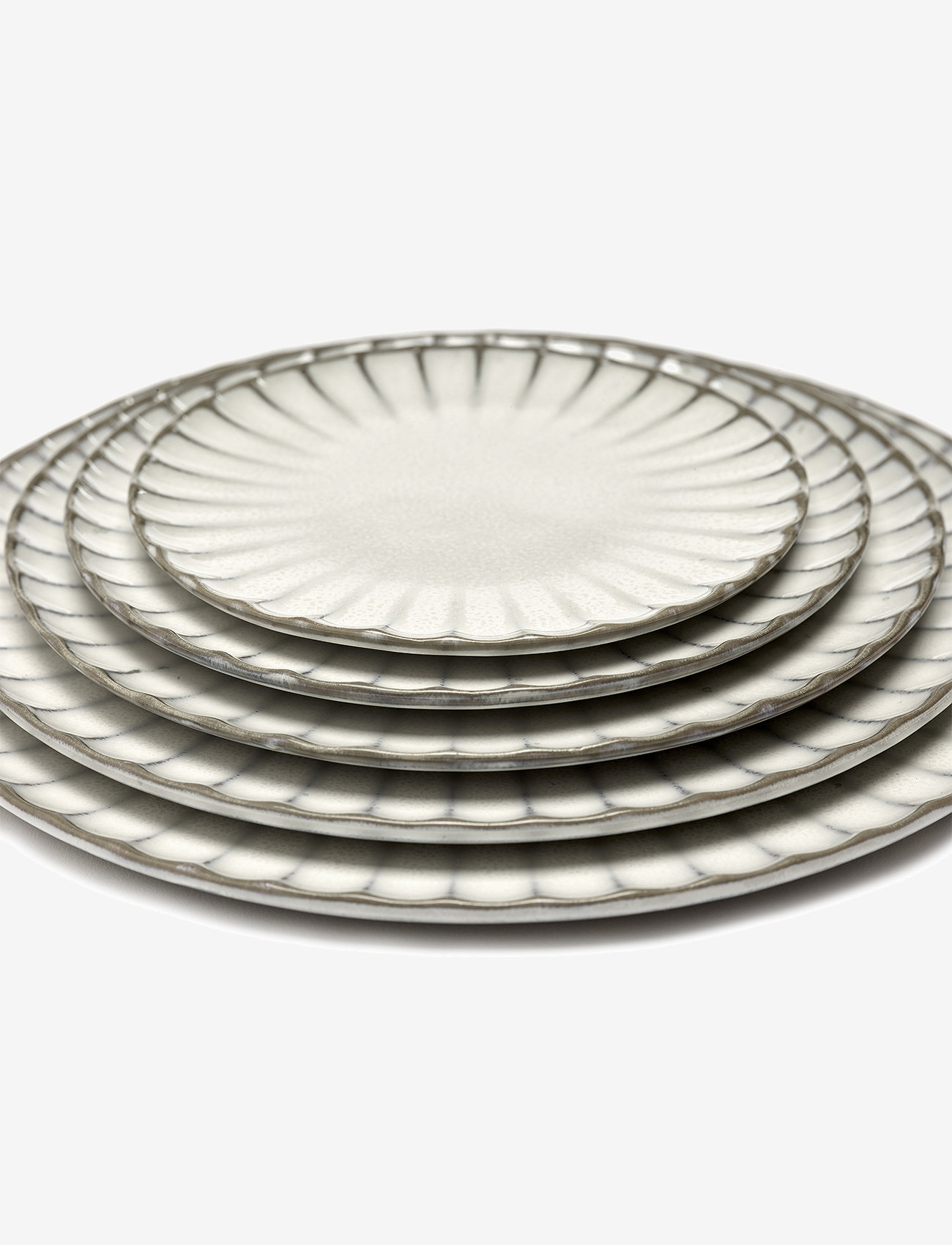 Serax - PLATE XL INKU BY SERGIO HERMAN SET/4 - køb efter pris - white - 1