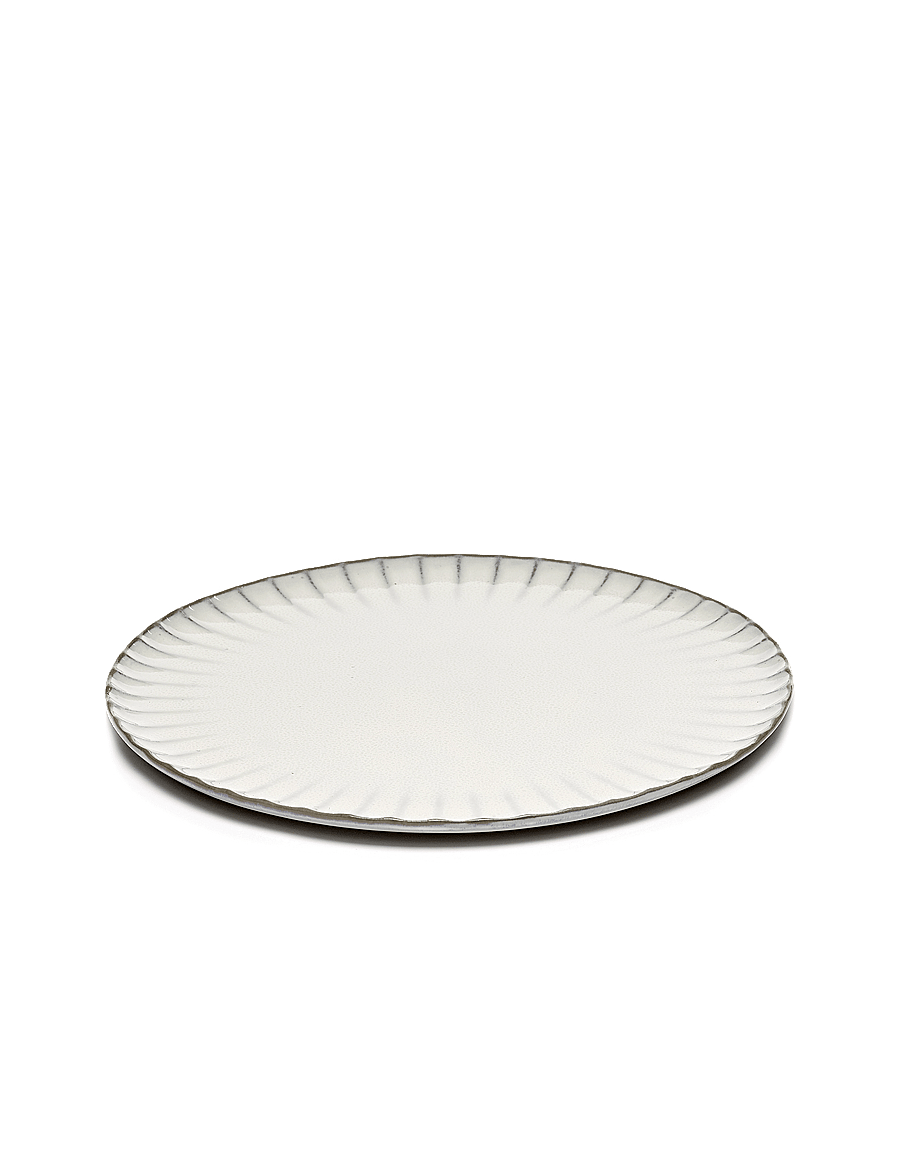 Serax - PLATE XL INKU BY SERGIO HERMAN SET/4 - speiseteller - white - 2
