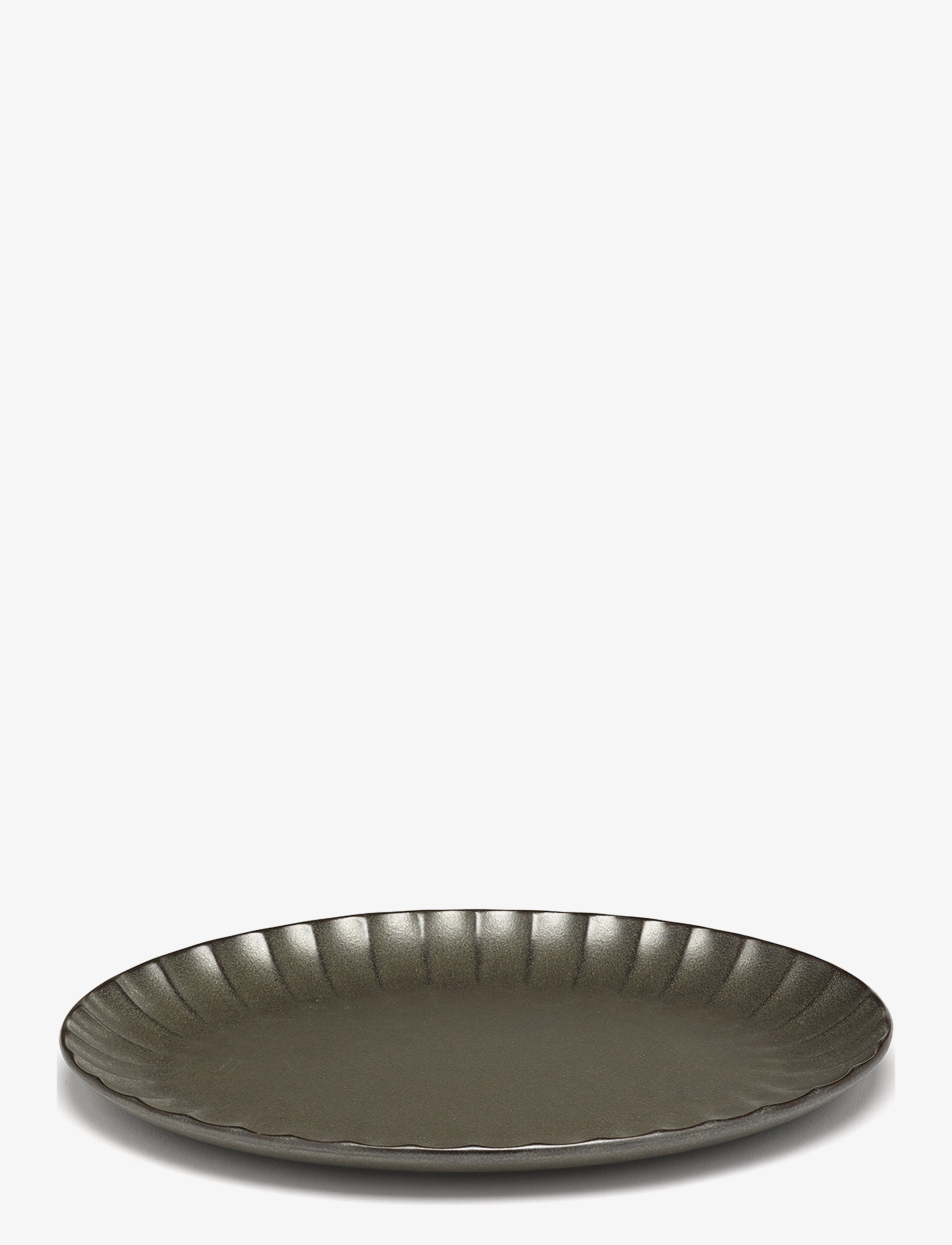 Serax - PLATE OVAL S GREEN INKU BY SERGIO HERMAN - speiseteller - green - 1