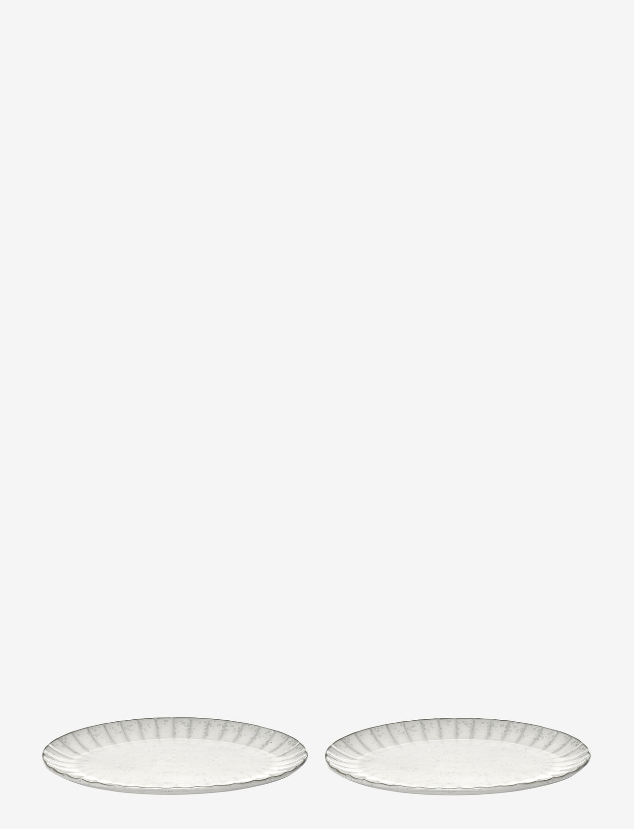 Serax - PLATE OVAL L INKU BY SERGIO HERMAN SET/2 - white - 0