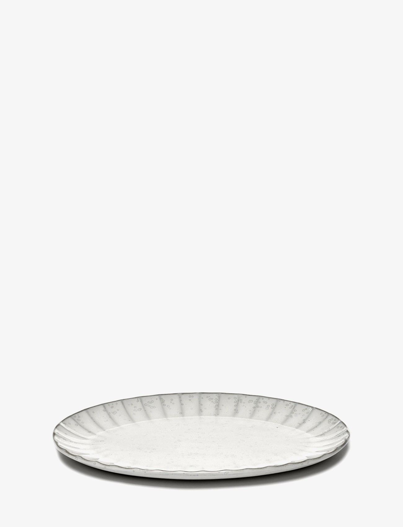 Serax - PLATE OVAL L INKU BY SERGIO HERMAN SET/2 - trauki uz kājas un šķīvji servēšanai - white - 2