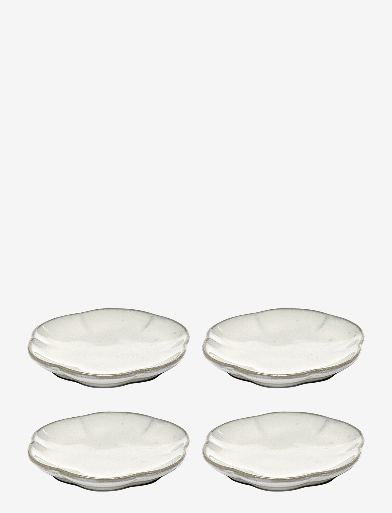 Serax - PLATE RIBBED S INKU BY SERGIO HERMAN SET/4 - frühstücksteller - white - 0