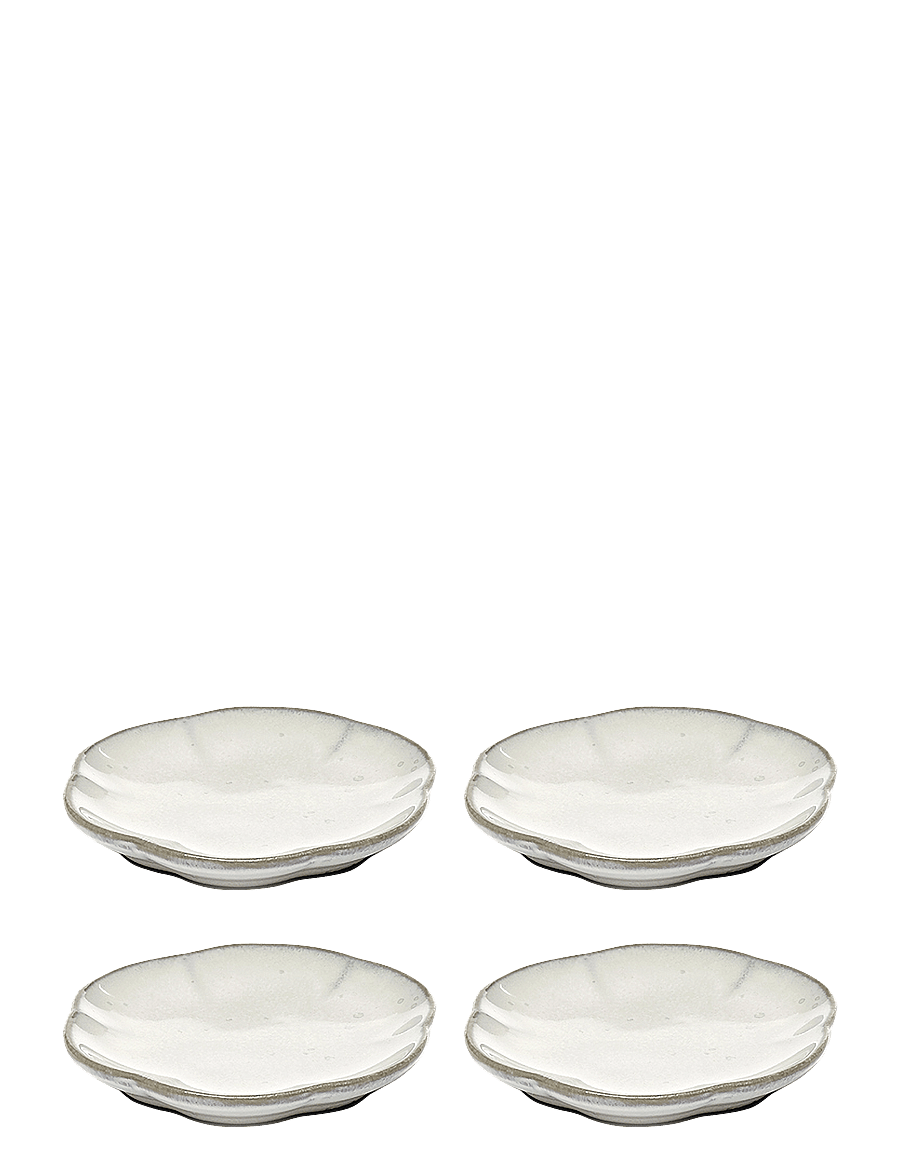 Serax - PLATE RIBBED S INKU BY SERGIO HERMAN SET/4 - frühstücksteller - white - 0