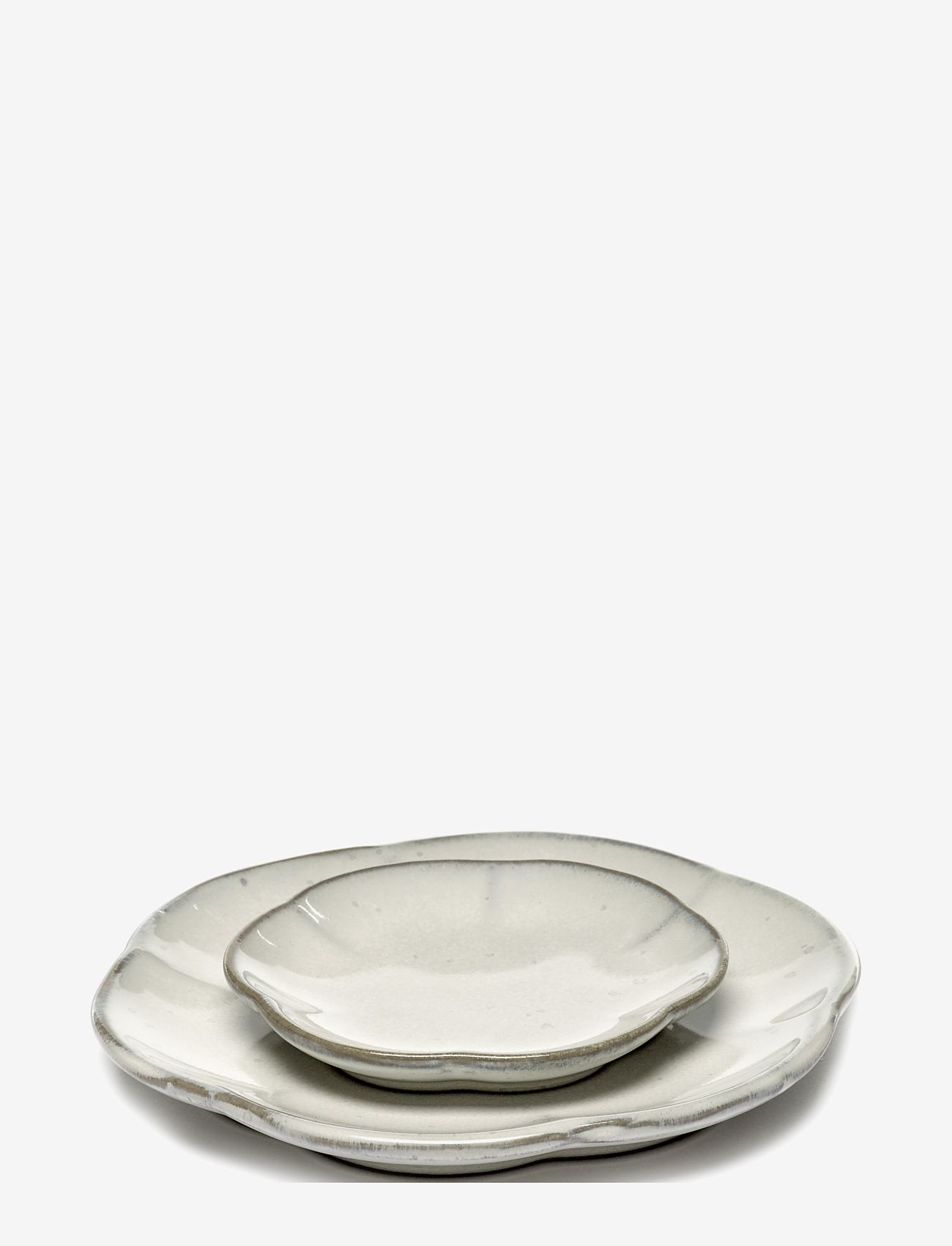 Serax - PLATE RIBBED S INKU BY SERGIO HERMAN SET/4 - frühstücksteller - white - 1
