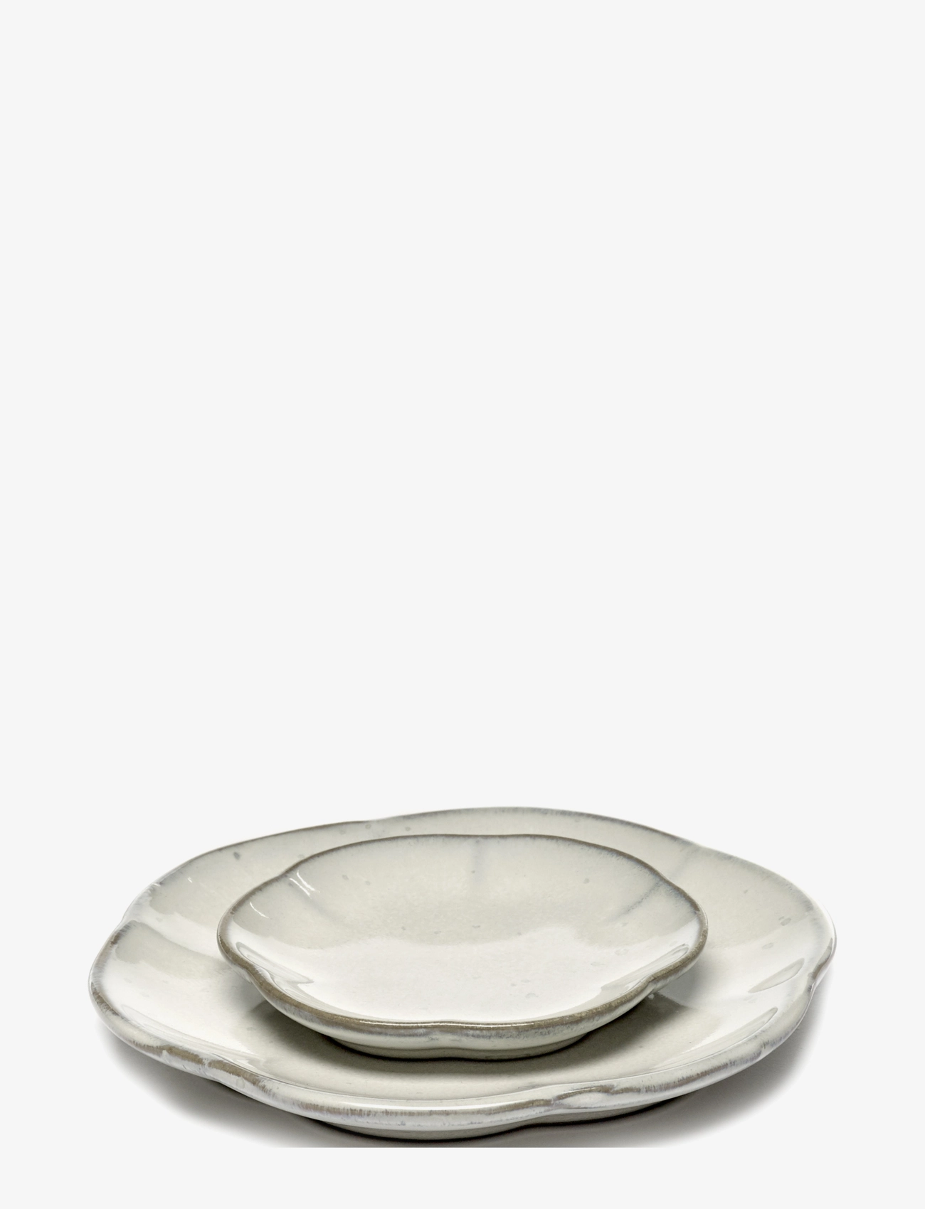 Serax - PLATE RIBBED S INKU BY SERGIO HERMAN SET/4 - small plates - white - 1