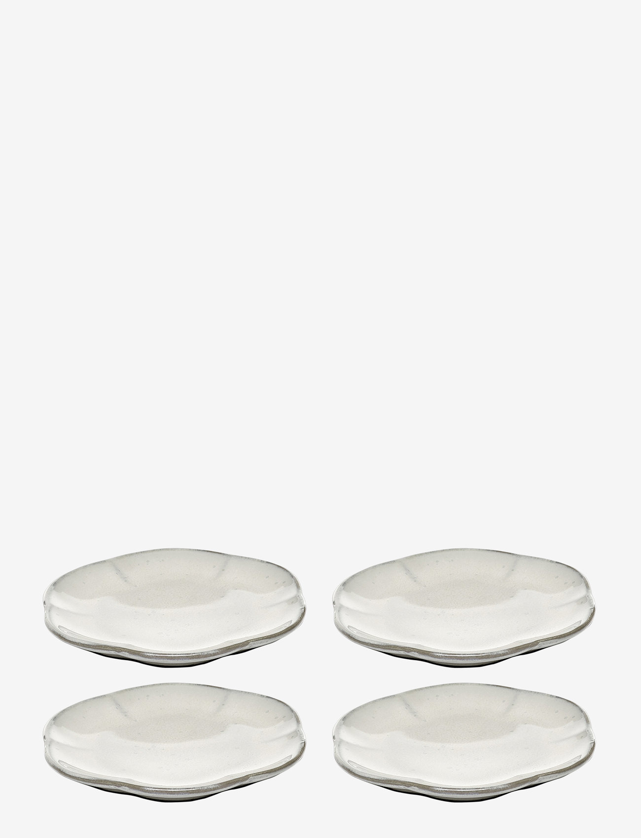 Serax - PLATE RIBBED M INKU BY SERGIO HERMAN SET/4 - køb efter pris - white - 0