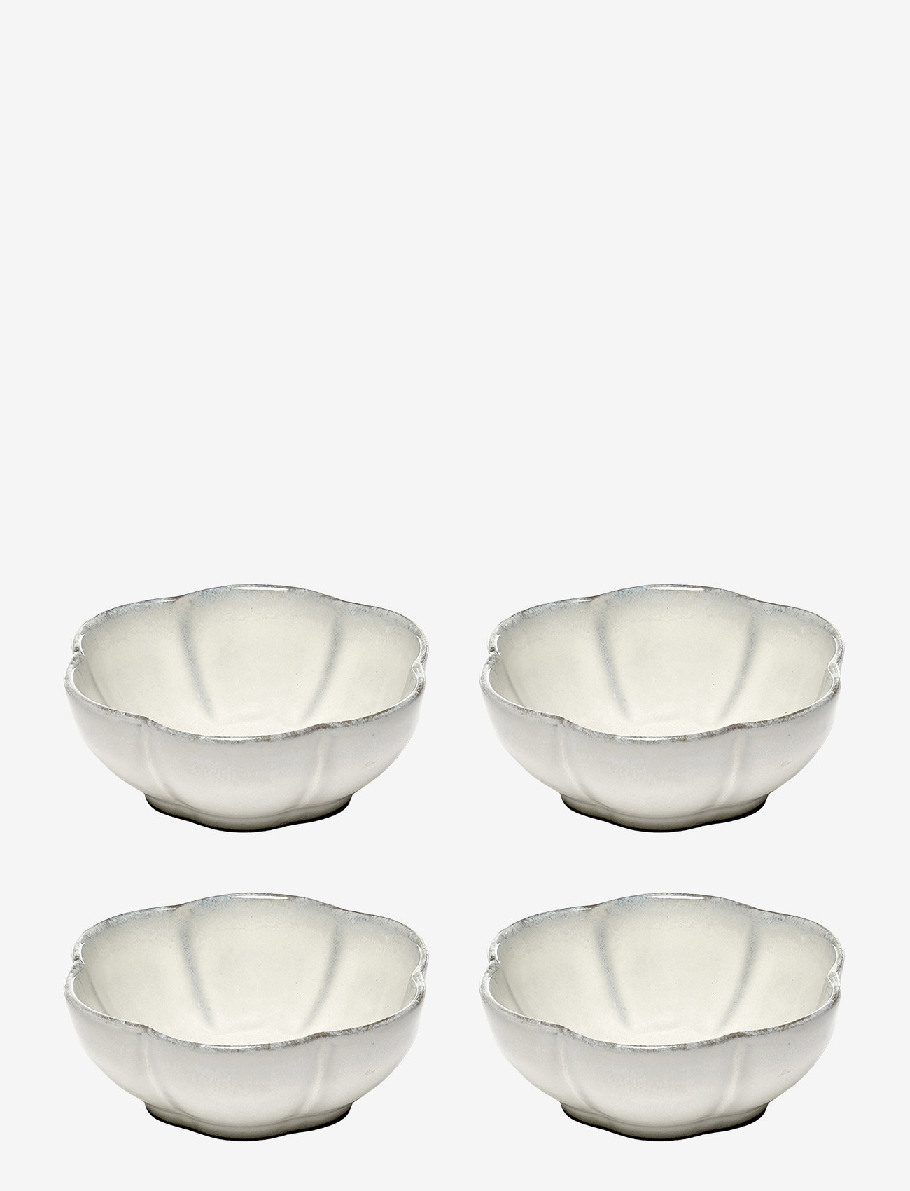 Serax - BOWL RIBBED M INKU BY SERGIO HERMAN SET/4 - köp efter pris - white - 0