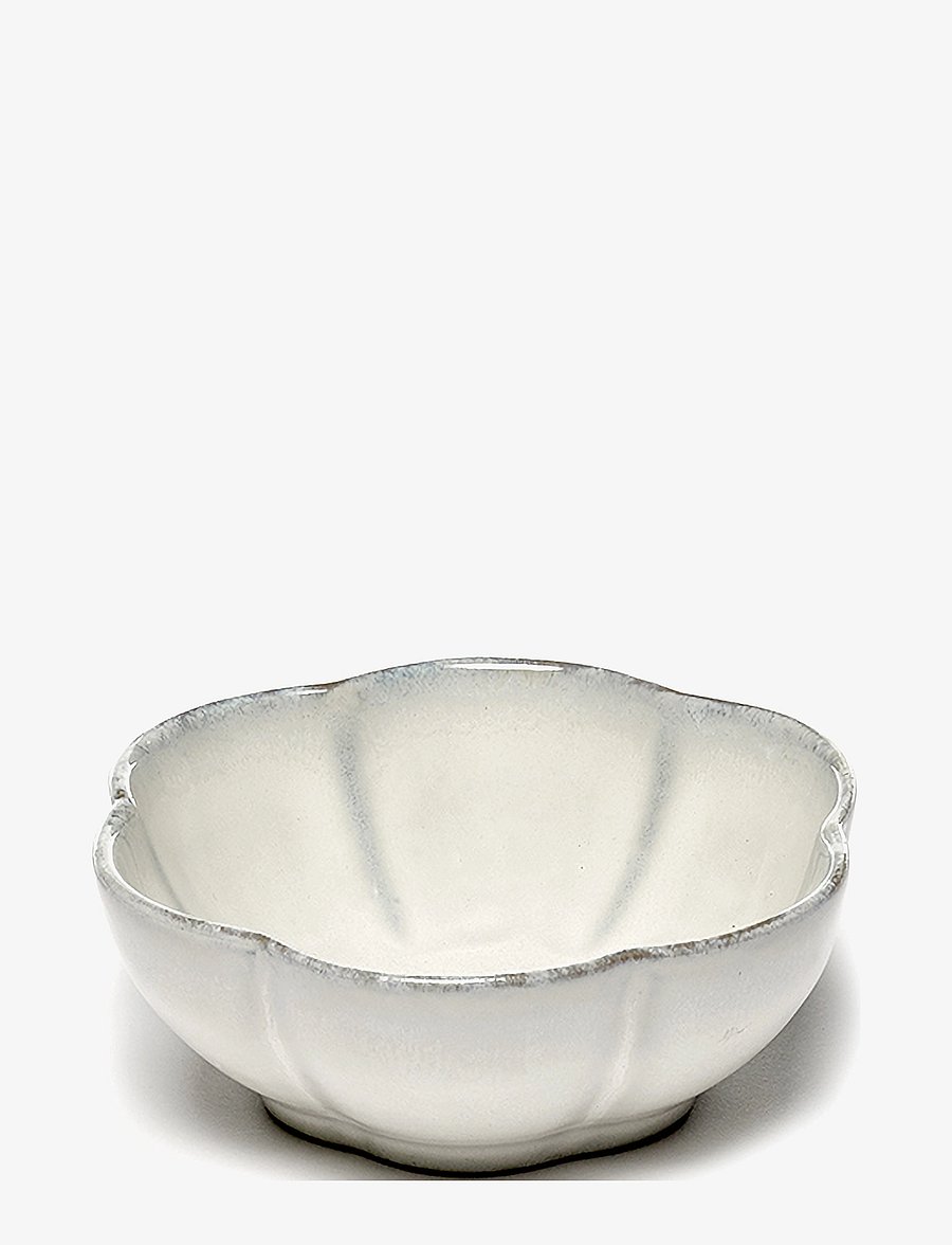 Serax - BOWL RIBBED M INKU BY SERGIO HERMAN SET/4 - hommikusöögikausid - white - 1