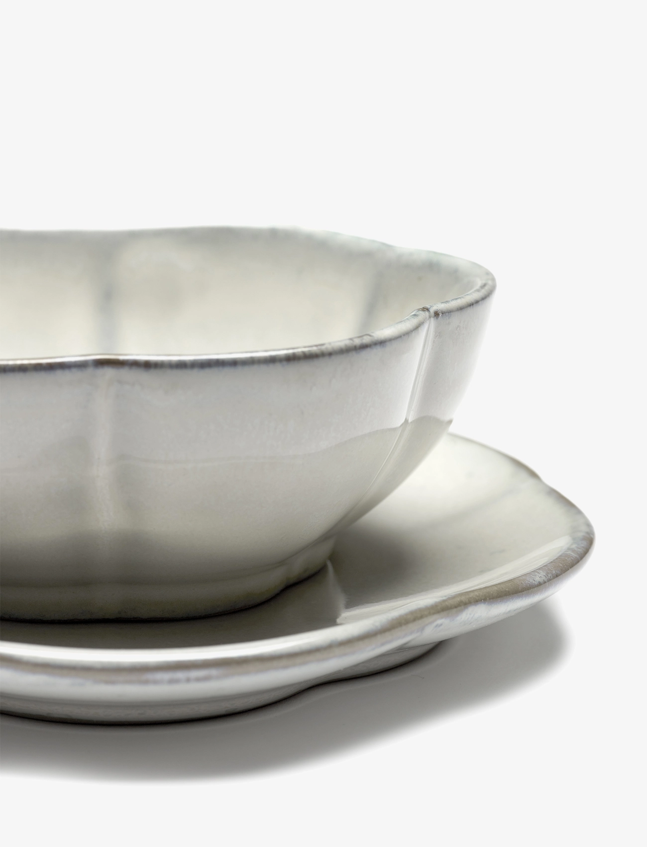 Serax - BOWL RIBBED M INKU BY SERGIO HERMAN SET/4 - müslischalen - white - 3