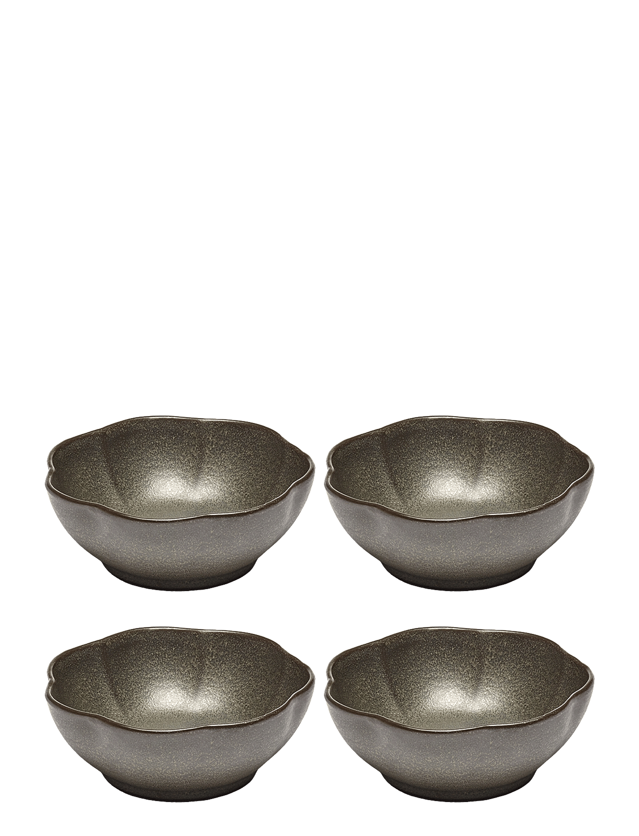 Serax | Bowl Ribbed L Green Inku By Sergio Herman Set/4 | L